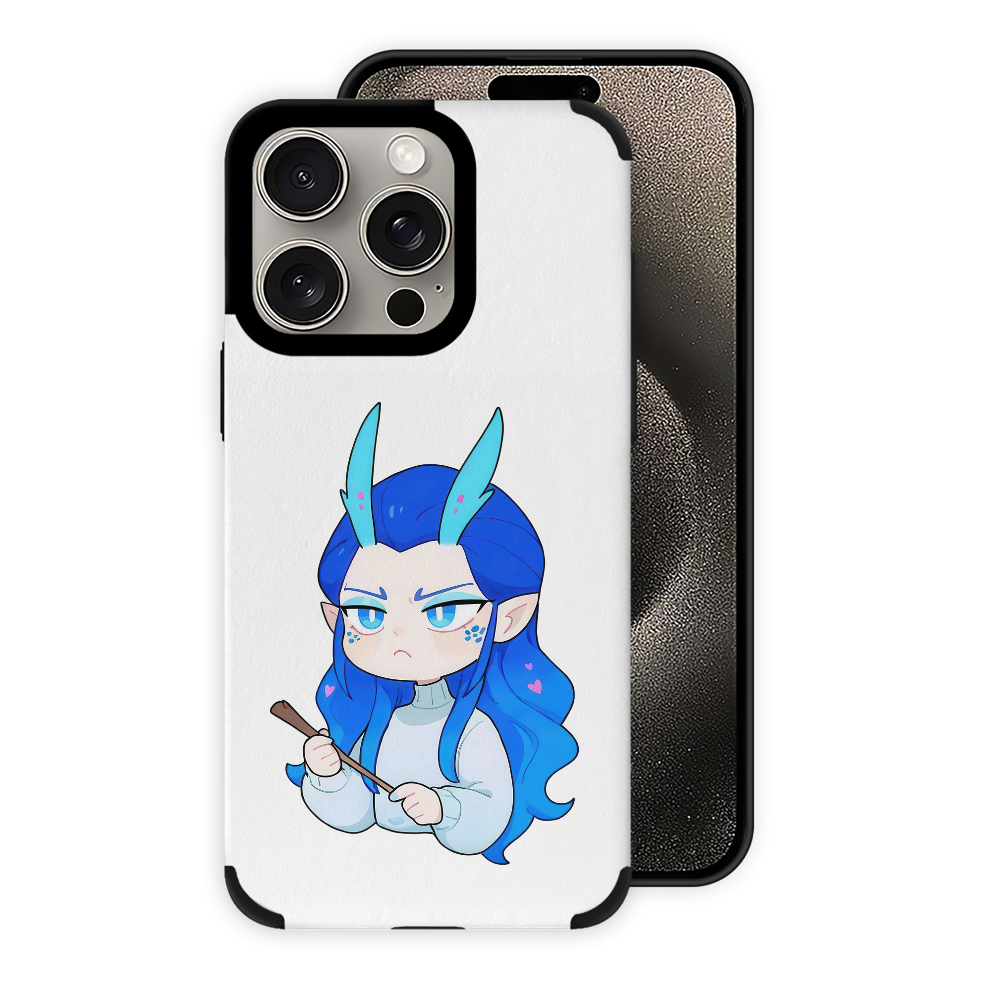 （画像用） Ne Zha 2 ナタ 魔童の大暴れ 【iPhone15ProMax対応】 PUレザー スマホケース 耐衝撃＆黄変防止