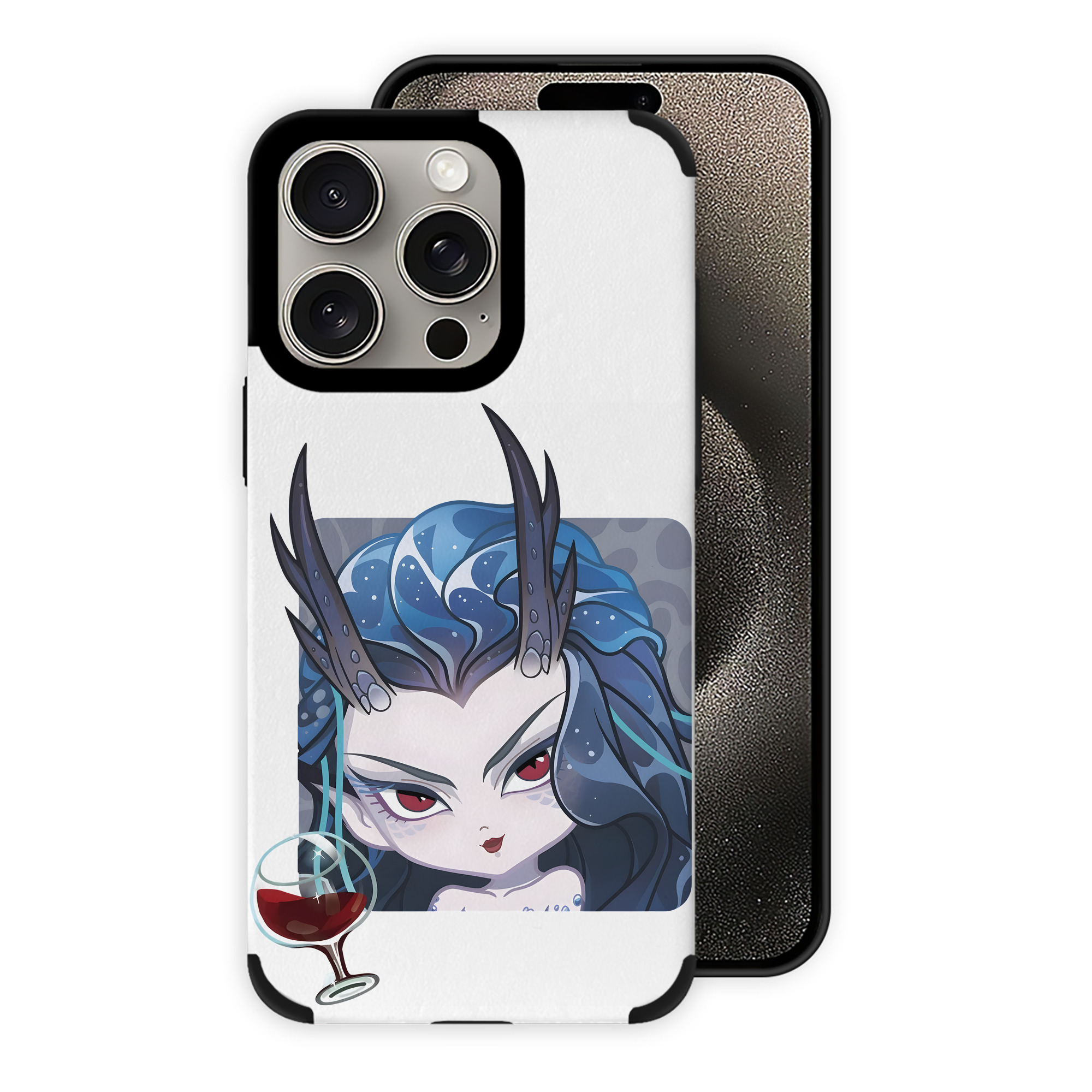 （画像用） Ne Zha 2 ナタ 魔童の大暴れ 【iPhone15ProMax対応】 PUレザー スマホケース 耐衝撃＆黄変防止