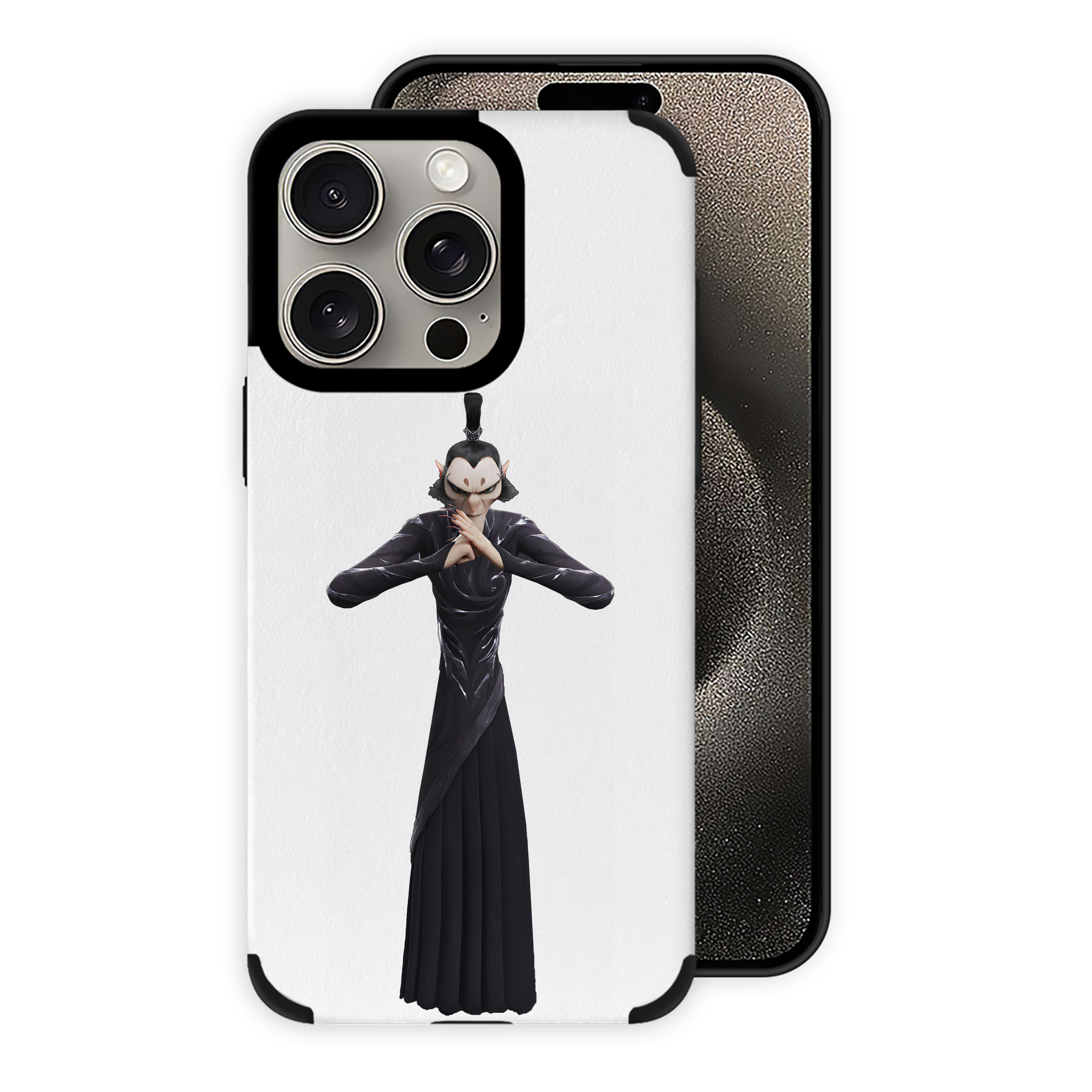 （画像用） Ne Zha 2 ナタ 魔童の大暴れ 【iPhone15ProMax対応】 PUレザー スマホケース 耐衝撃＆黄変防止