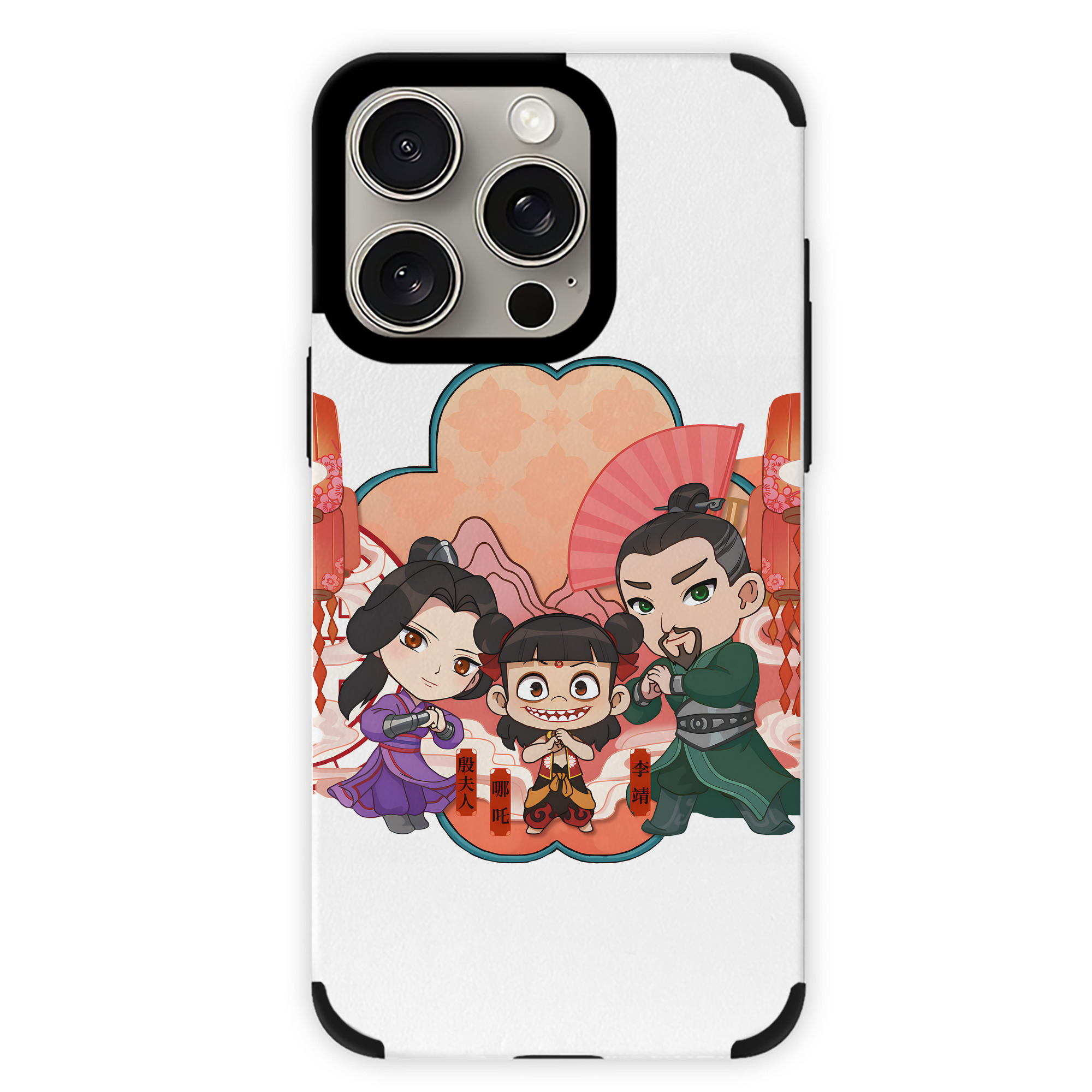 （画像用） Ne Zha 2 ナタ 魔童の大暴れ 【iPhone15ProMax対応】 PUレザー スマホケース 耐衝撃＆黄変防止