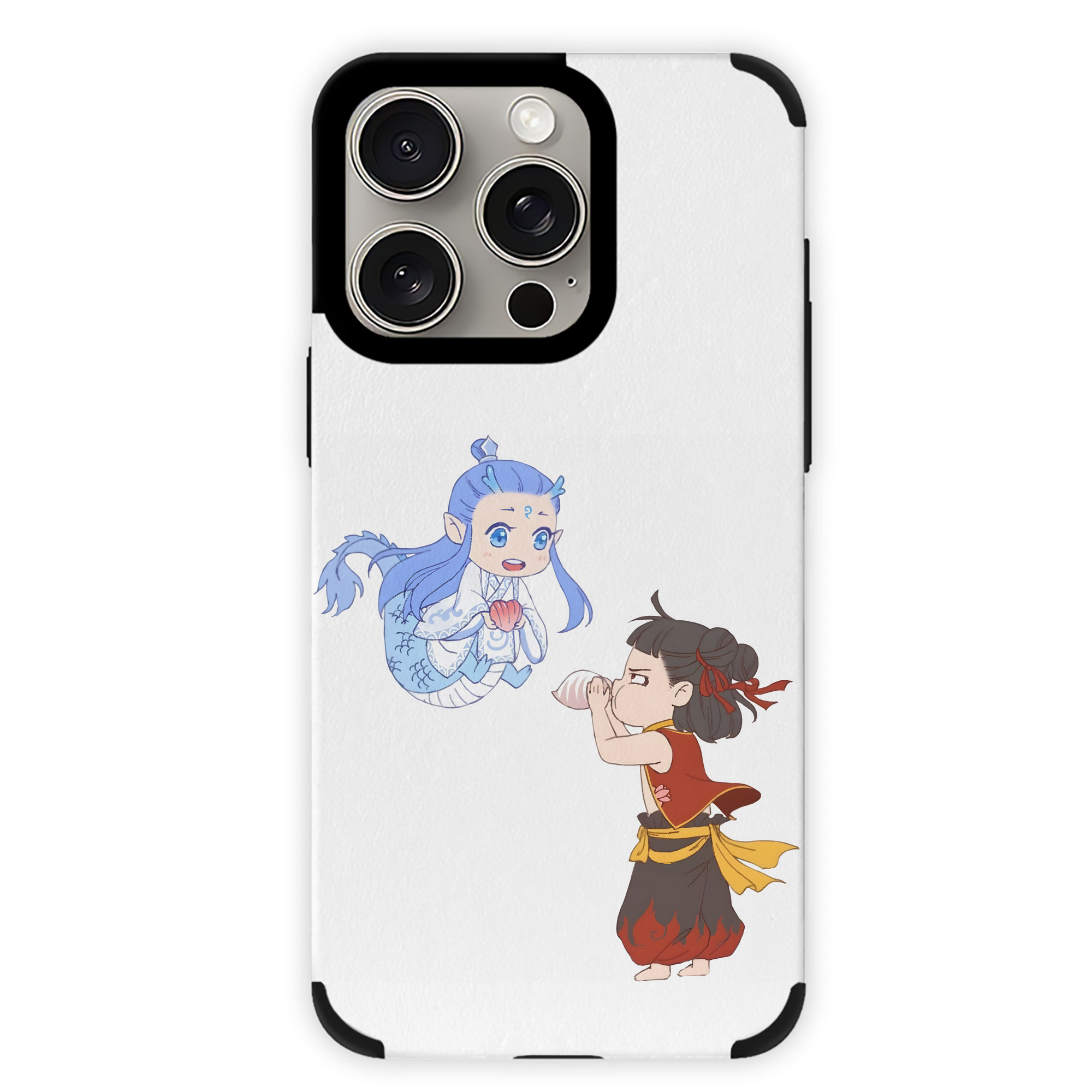 （画像用） Ne Zha 2 ナタ 魔童の大暴れ 【iPhone15ProMax対応】 PUレザー スマホケース 耐衝撃＆黄変防止