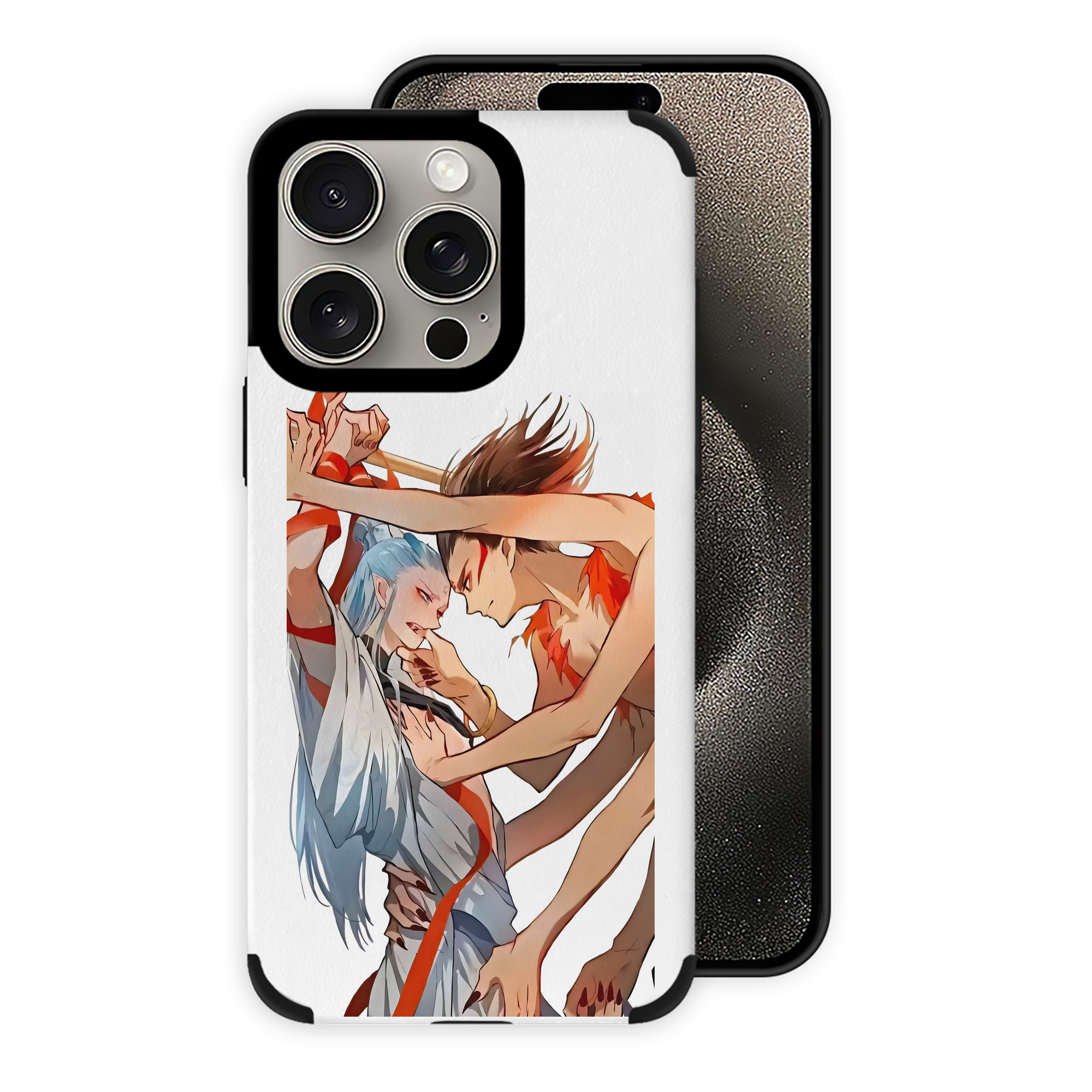 （画像用） Ne Zha 2 ナタ 魔童の大暴れ 【iPhone15ProMax対応】 PUレザー スマホケース 耐衝撃＆黄変防止
