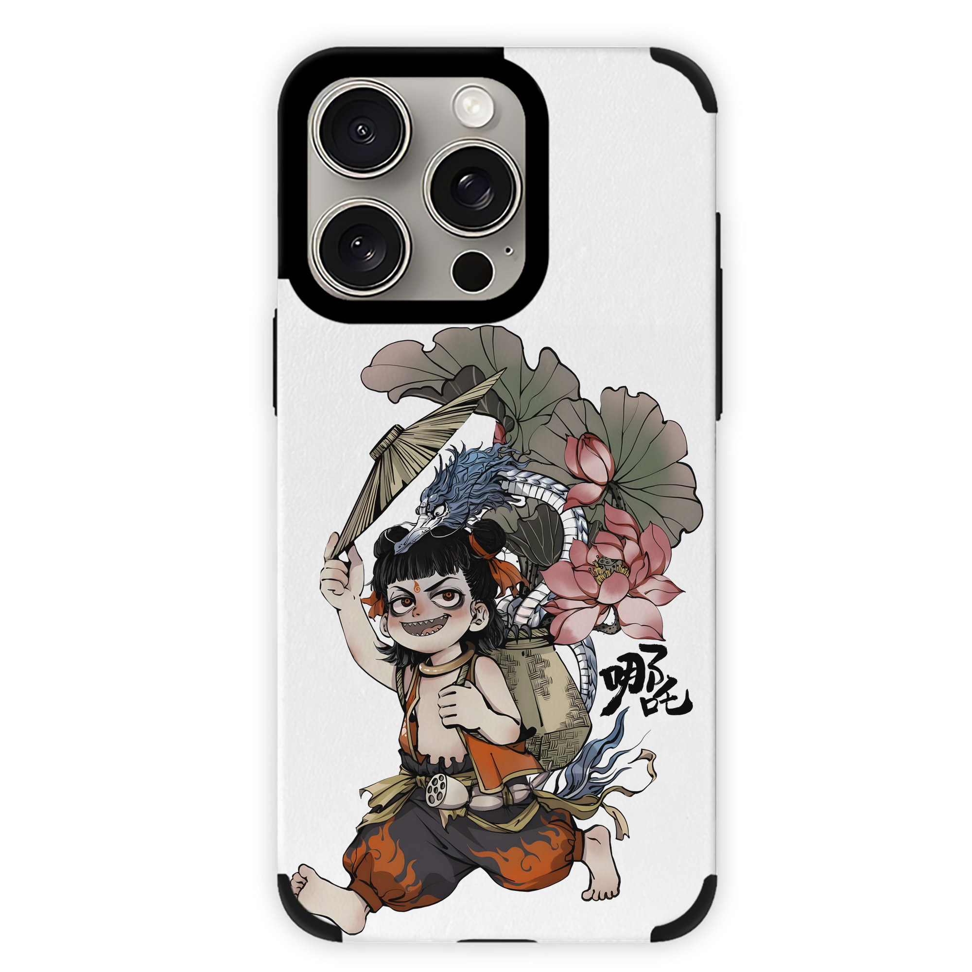（画像用） Ne Zha 2 ナタ 魔童の大暴れ 【iPhone15ProMax対応】 PUレザー スマホケース 耐衝撃＆黄変防止