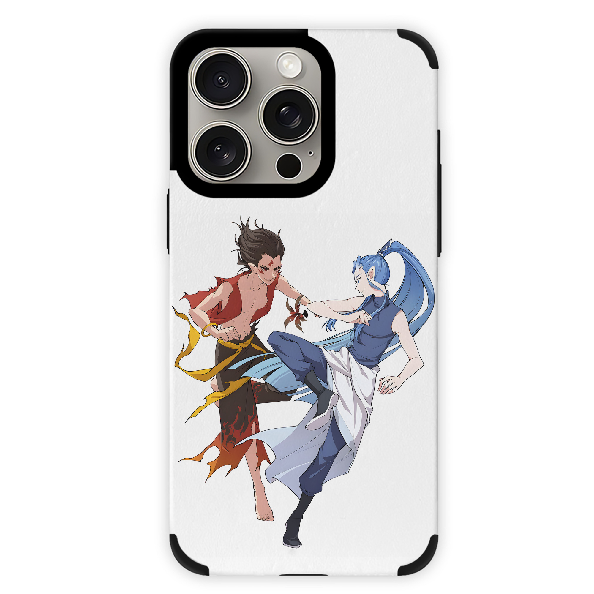 （画像用） Ne Zha 2 ナタ 魔童の大暴れ 【iPhone15ProMax対応】 PUレザー スマホケース 耐衝撃＆黄変防止
