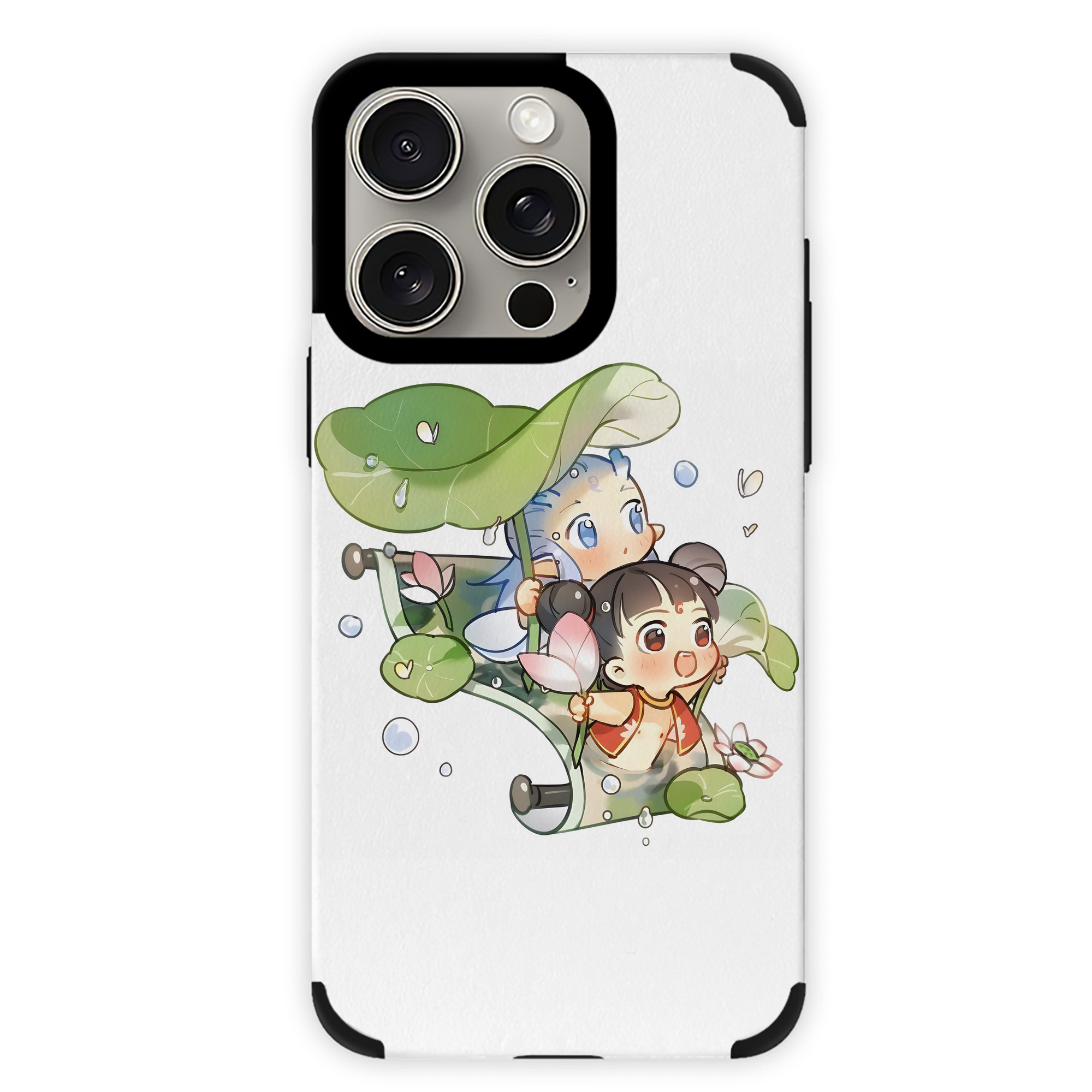 （画像用） Ne Zha 2 ナタ 魔童の大暴れ 【iPhone15ProMax対応】 PUレザー スマホケース 耐衝撃＆黄変防止