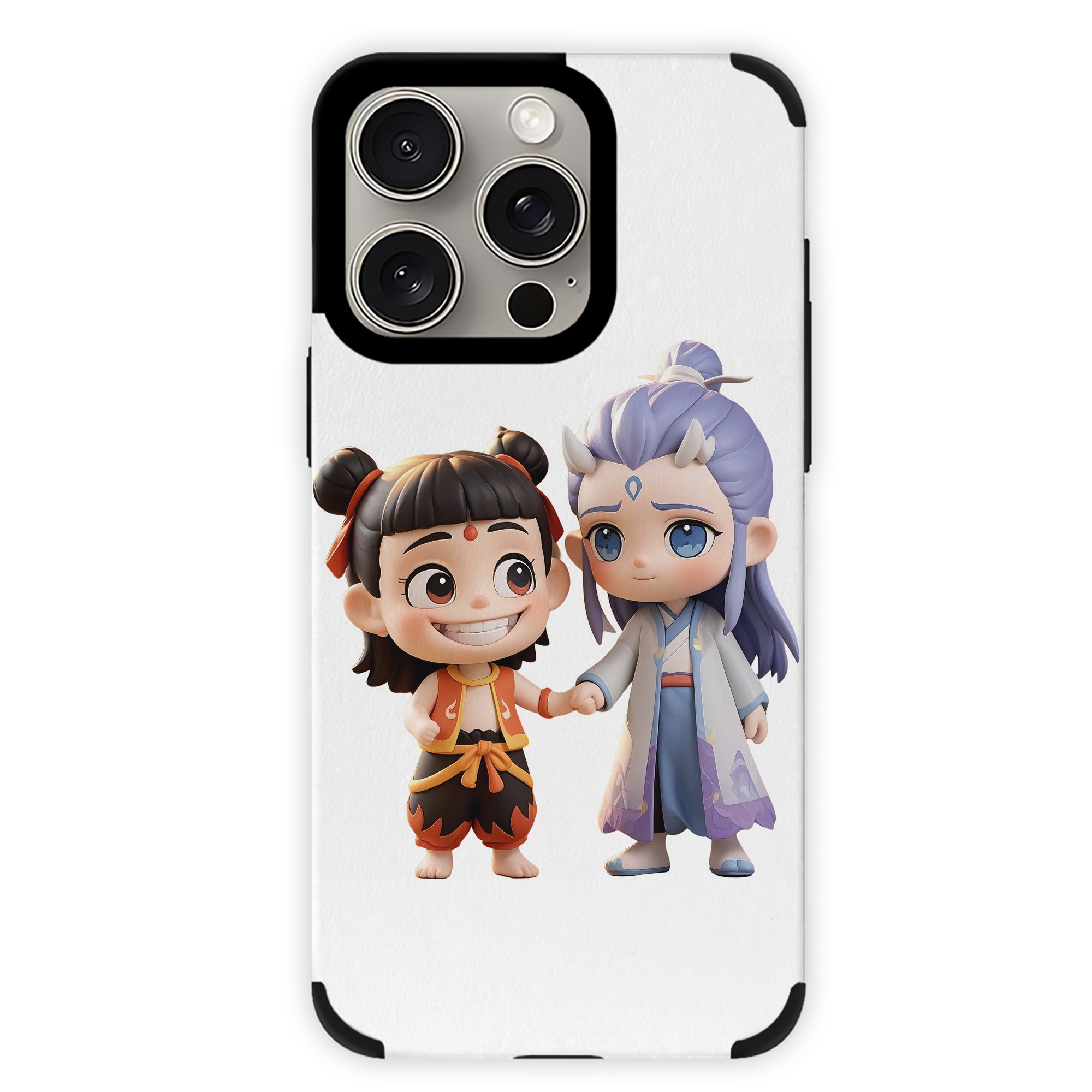 （画像用） Ne Zha 2 ナタ 魔童の大暴れ 【iPhone15ProMax対応】 PUレザー スマホケース 耐衝撃＆黄変防止