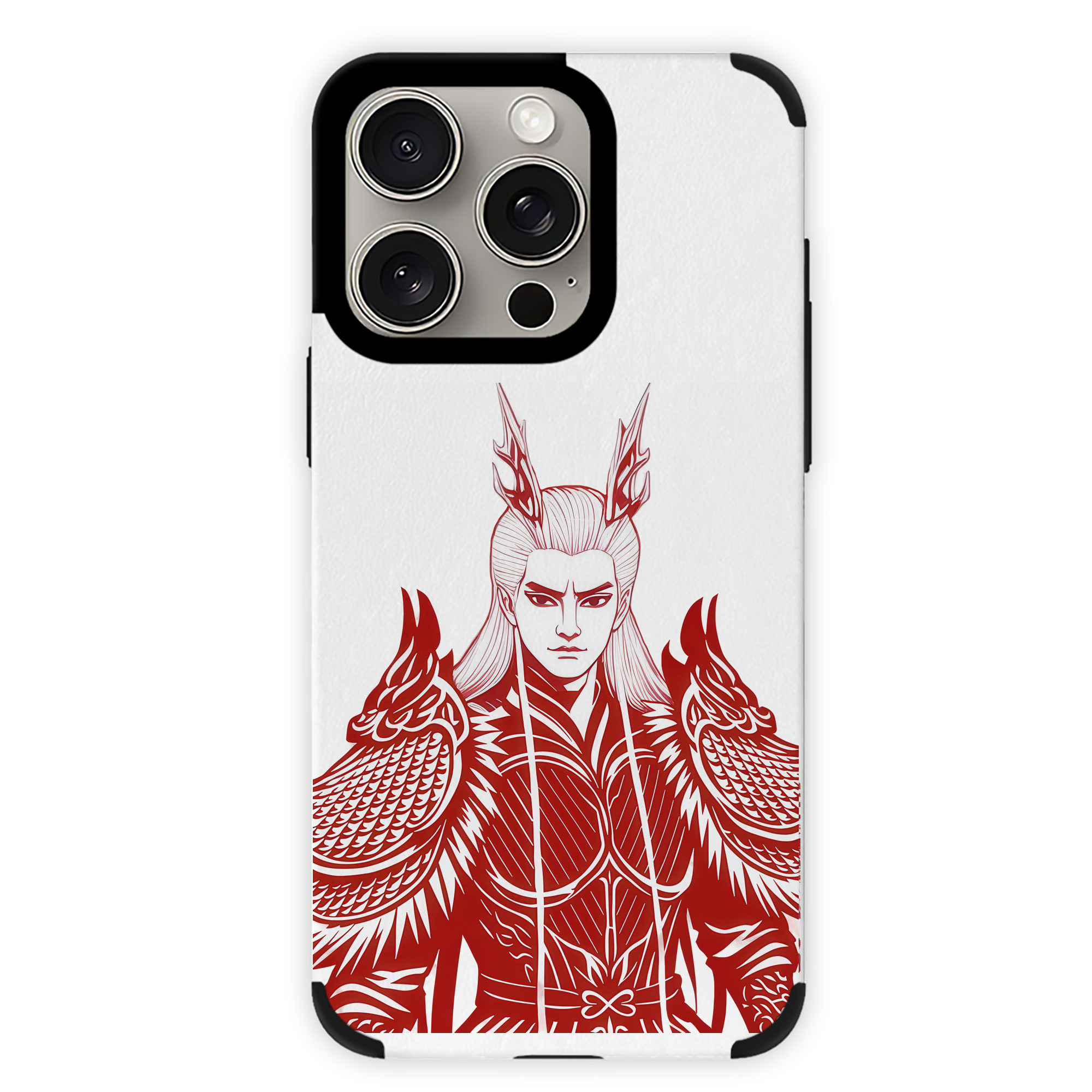 （画像用） Ne Zha 2 ナタ 魔童の大暴れ 【iPhone15ProMax対応】 PUレザー スマホケース 耐衝撃＆黄変防止