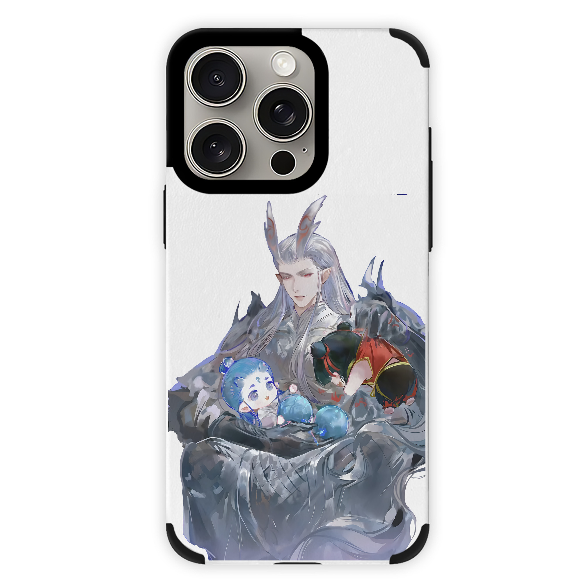 （画像用） Ne Zha 2 ナタ 魔童の大暴れ 【iPhone15ProMax対応】 PUレザー スマホケース 耐衝撃＆黄変防止