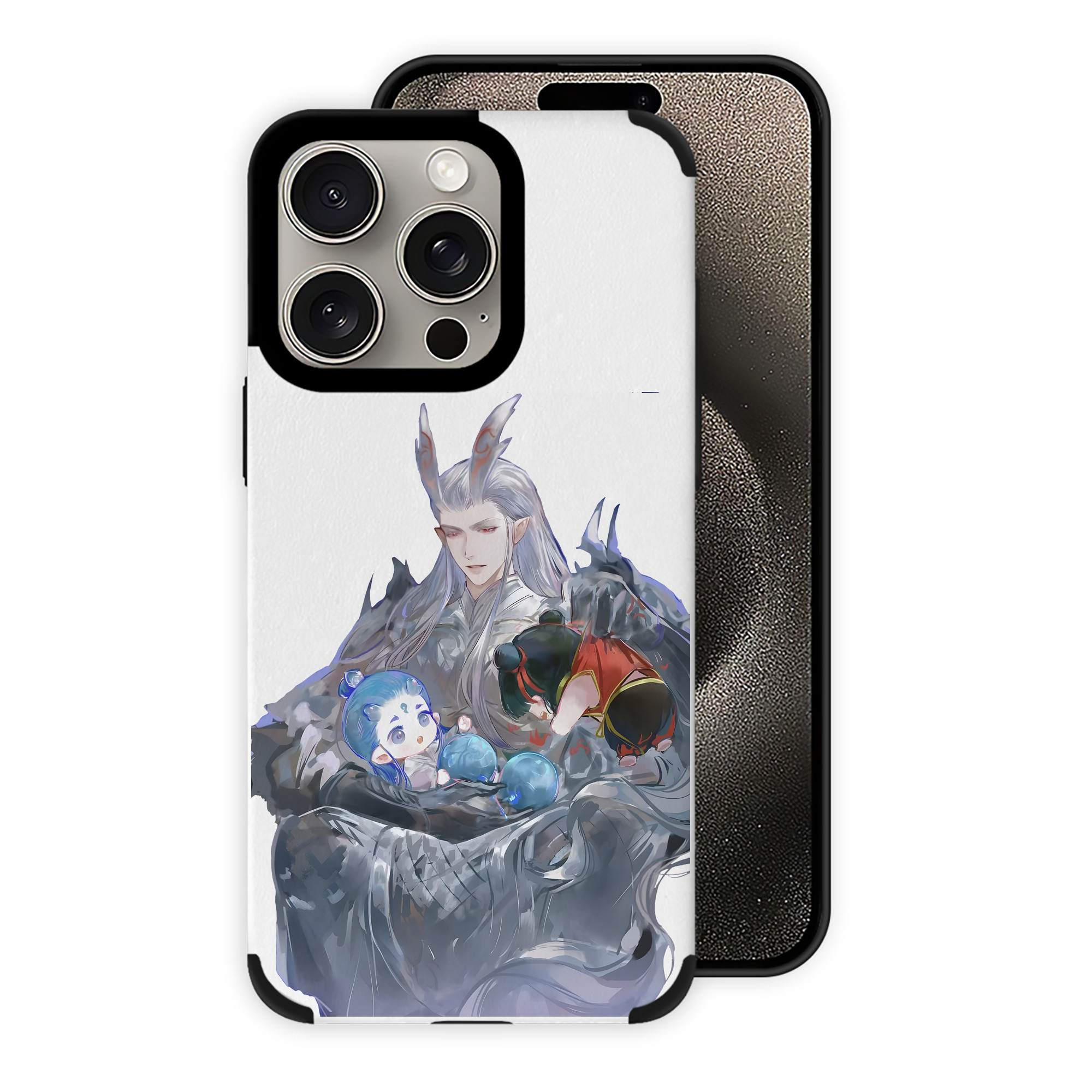 （画像用） Ne Zha 2 ナタ 魔童の大暴れ 【iPhone15ProMax対応】 PUレザー スマホケース 耐衝撃＆黄変防止