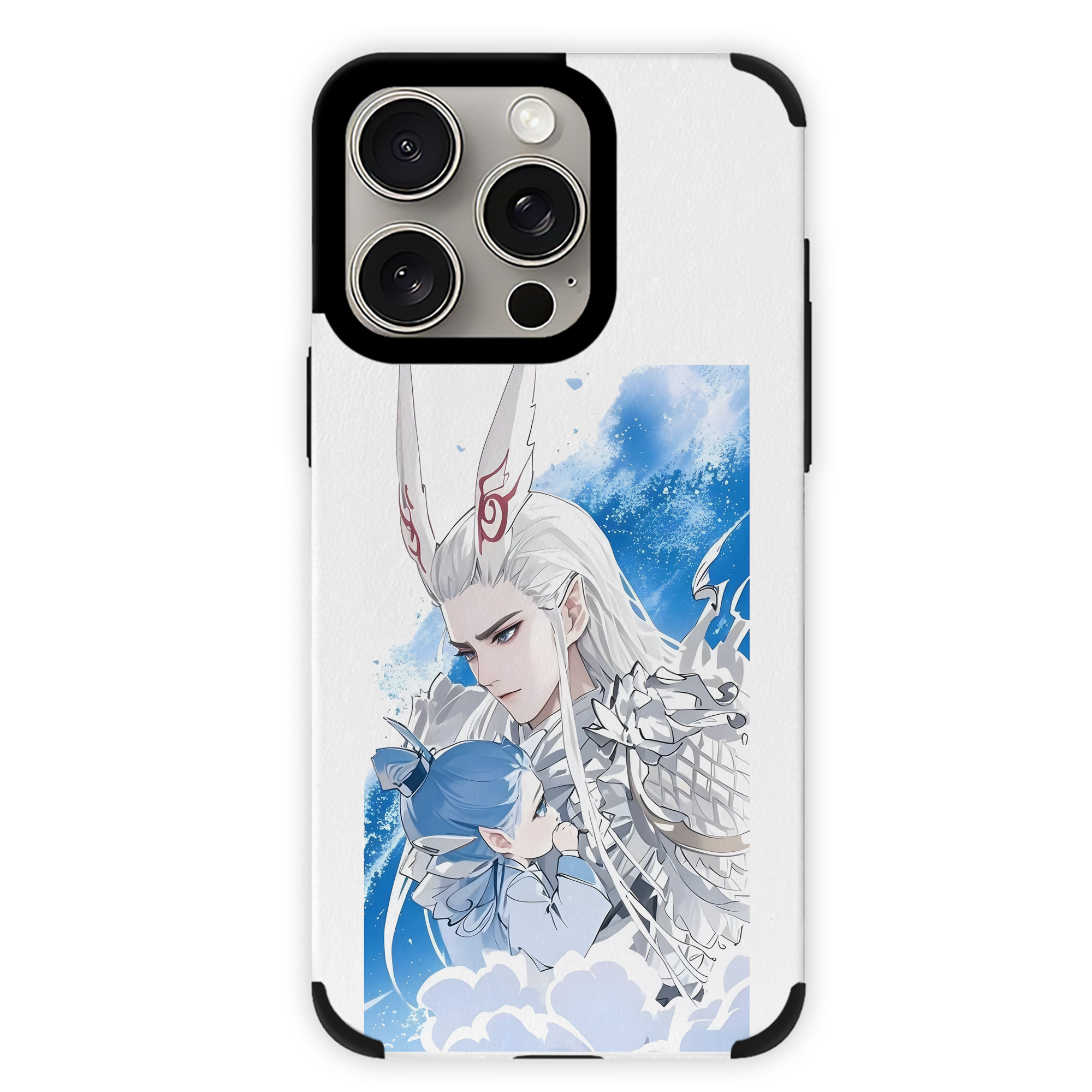 （画像用） Ne Zha 2 ナタ 魔童の大暴れ 【iPhone15ProMax対応】 PUレザー スマホケース 耐衝撃＆黄変防止