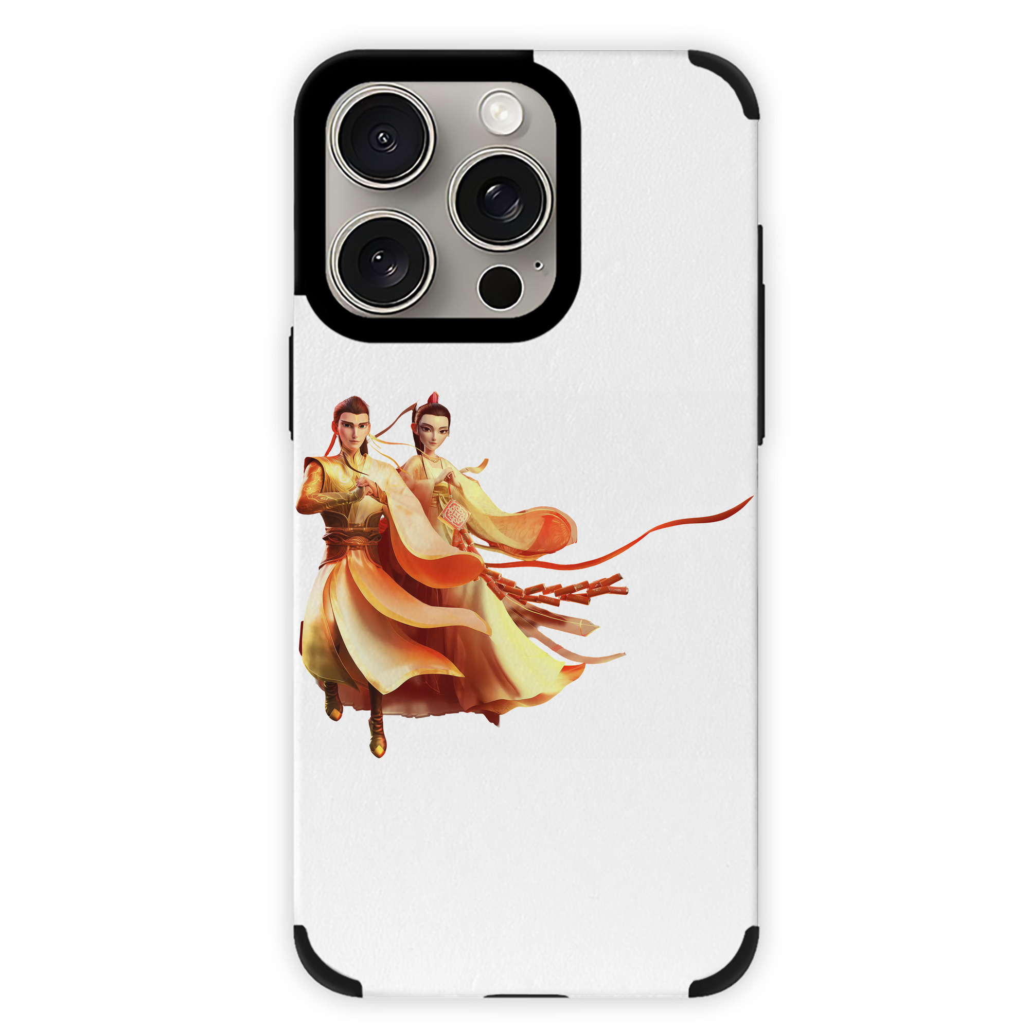 （画像用） Ne Zha 2 ナタ 魔童の大暴れ 【iPhone15ProMax対応】 PUレザー スマホケース 耐衝撃＆黄変防止