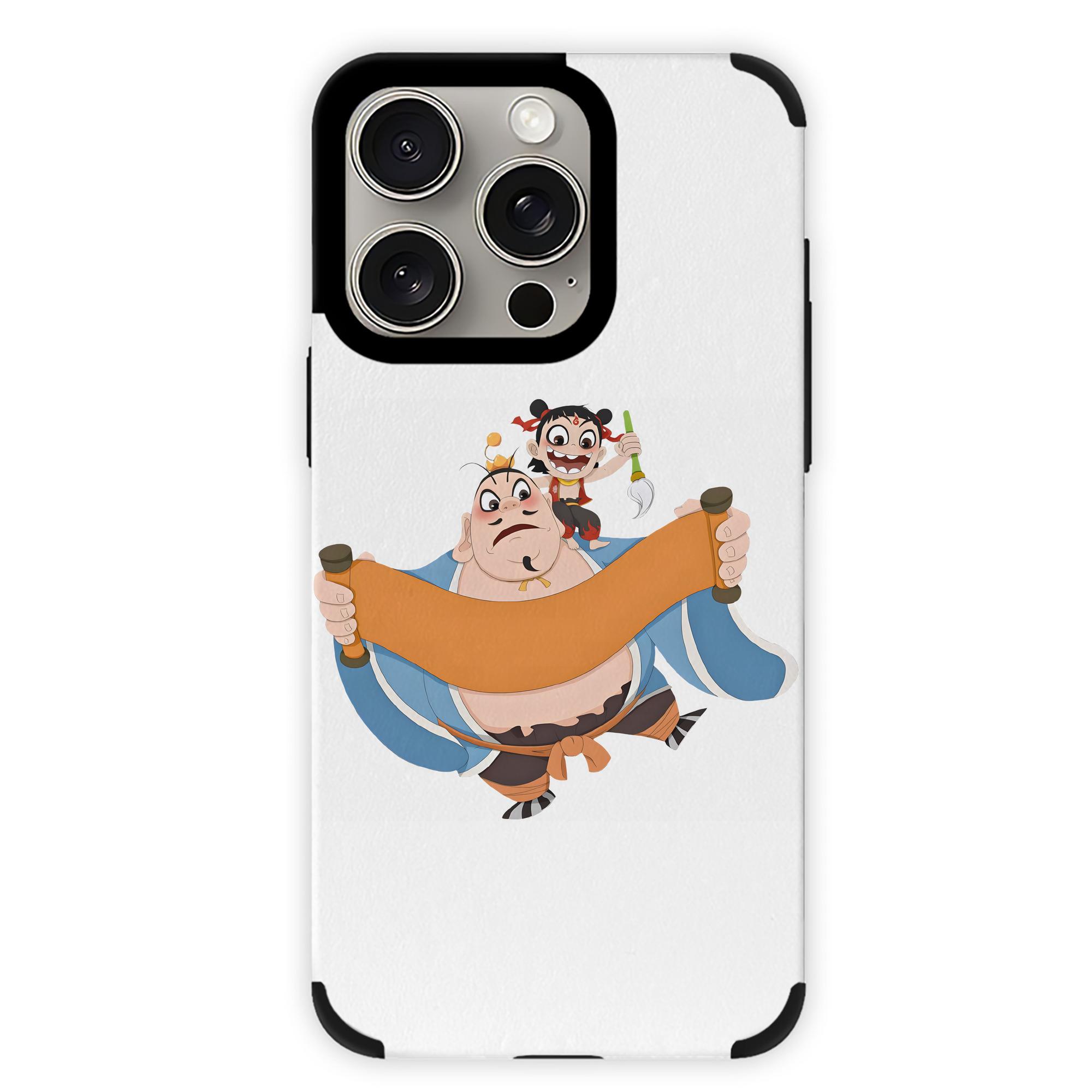 （画像用） Ne Zha 2 ナタ 魔童の大暴れ 【iPhone15ProMax対応】 PUレザー スマホケース 耐衝撃＆黄変防止