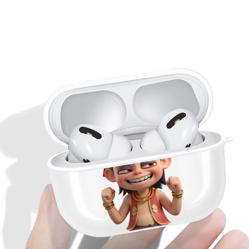Ne Zha 2 ナタ 魔童の大暴れ 【AirPods Pro用】ハードシェル保護ケース 耐衝撃・防指紋・カラビナ付き商品仕様