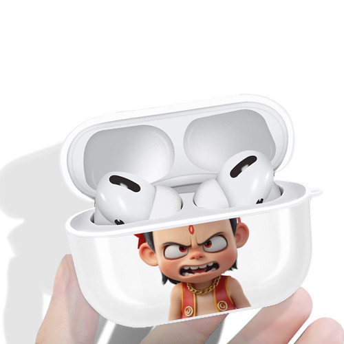 Ne Zha 2 ナタ 魔童の大暴れ 【AirPods Pro用】ハードシェル保護ケース 耐衝撃・防指紋・カラビナ付き商品仕様