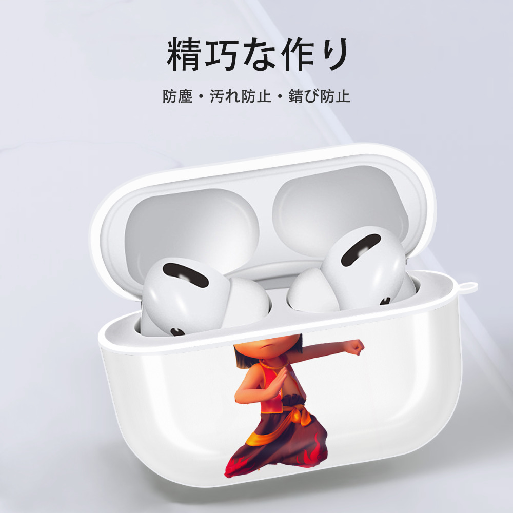 Ne Zha 2 ナタ 魔童の大暴れ 【AirPods Pro用】ハードシェル保護ケース 耐衝撃・防指紋・カラビナ付き商品仕様