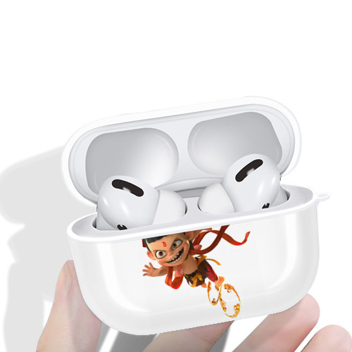 Ne Zha 2 ナタ 魔童の大暴れ 【AirPods Pro用】ハードシェル保護ケース 耐衝撃・防指紋・カラビナ付き商品仕様