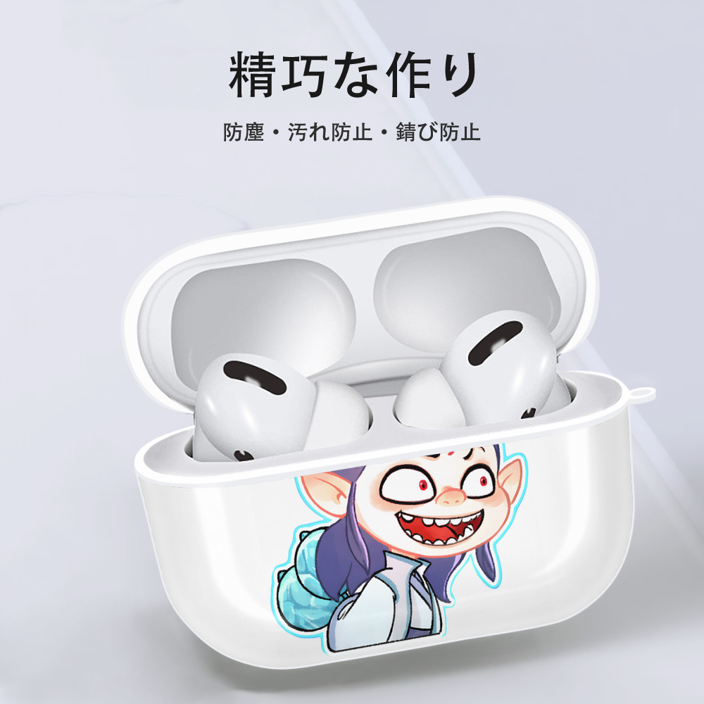 Ne Zha 2 ナタ 魔童の大暴れ 【AirPods Pro用】ハードシェル保護ケース 耐衝撃・防指紋・カラビナ付き商品仕様