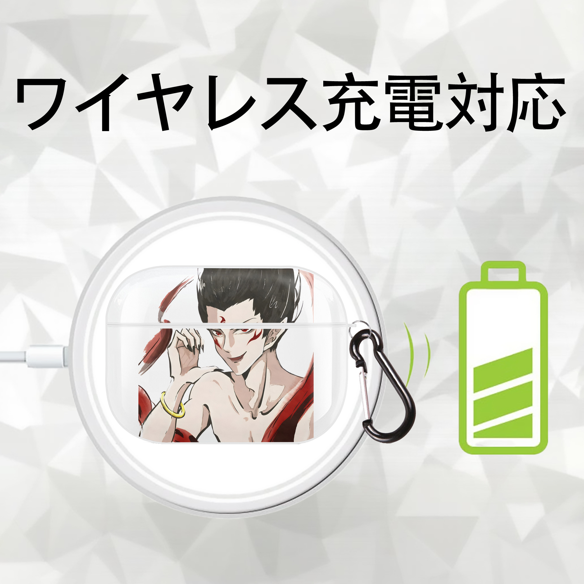 Ne Zha 2 ナタ 魔童の大暴れ 【AirPods Pro用】ハードシェル保護ケース 耐衝撃・防指紋・カラビナ付き商品仕様