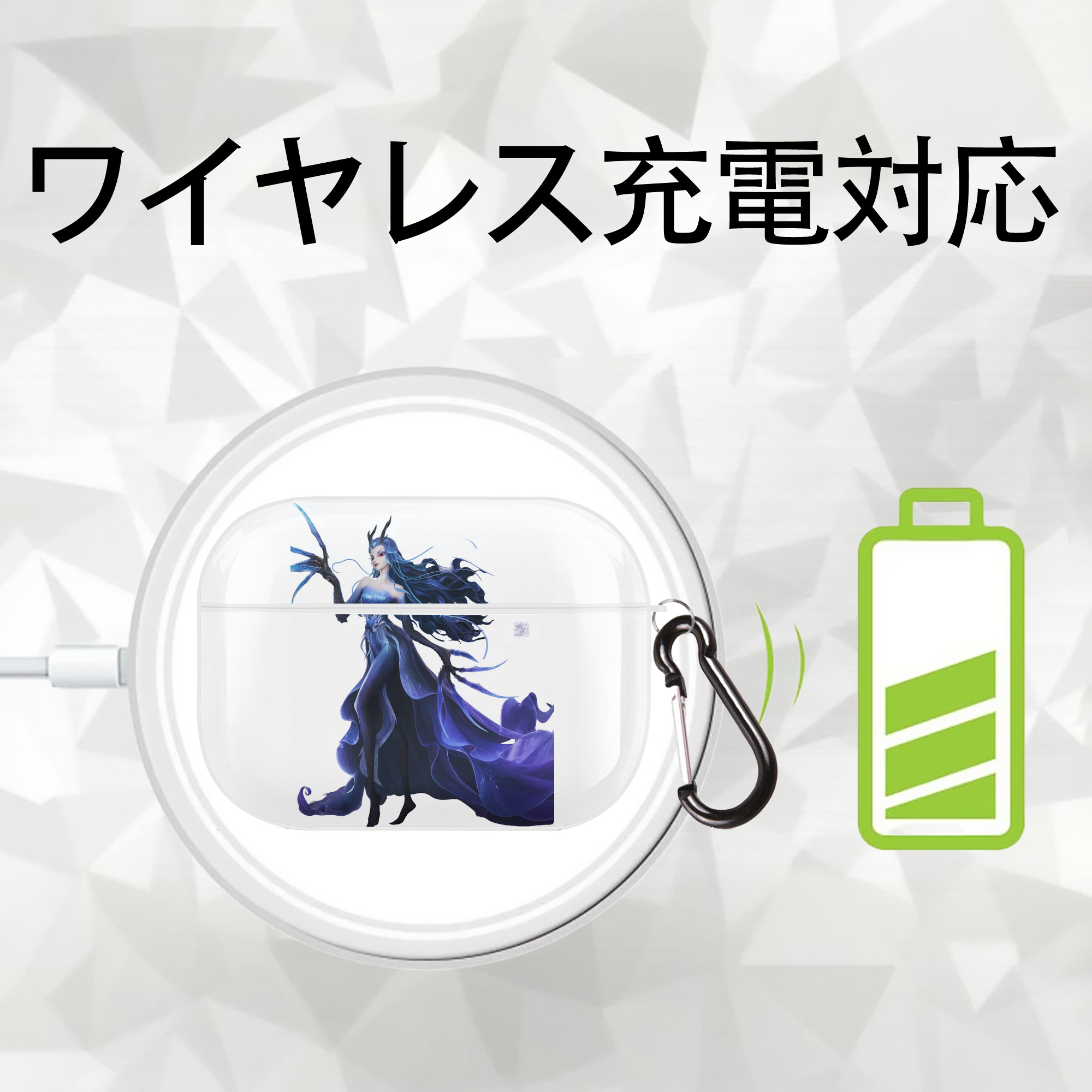 Ne Zha 2 ナタ 魔童の大暴れ 【AirPods Pro用】ハードシェル保護ケース 耐衝撃・防指紋・カラビナ付き商品仕様