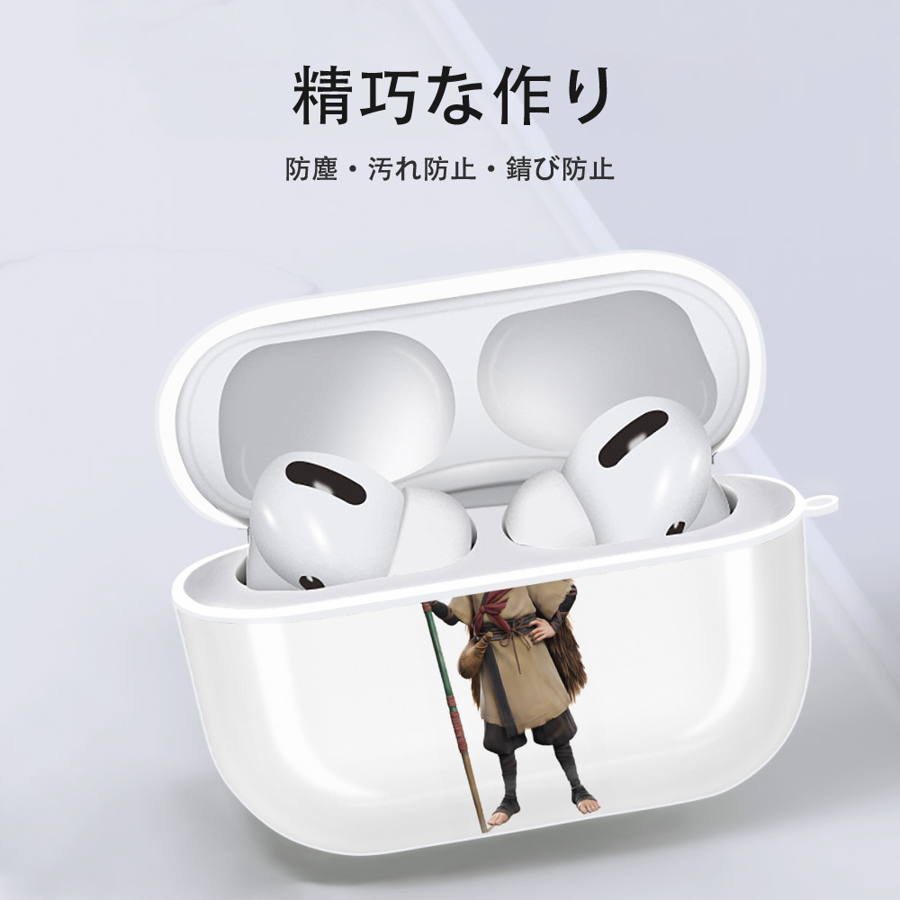 Ne Zha 2 ナタ 魔童の大暴れ 【AirPods Pro用】ハードシェル保護ケース 耐衝撃・防指紋・カラビナ付き商品仕様