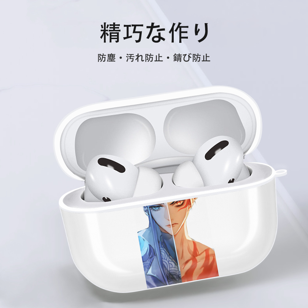 Ne Zha 2 ナタ 魔童の大暴れ 【AirPods Pro用】ハードシェル保護ケース 耐衝撃・防指紋・カラビナ付き商品仕様