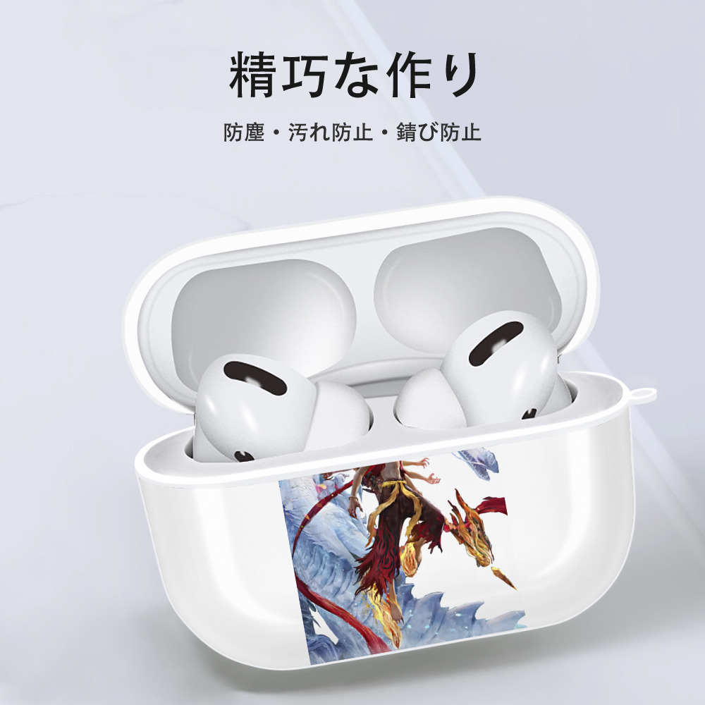 Ne Zha 2 ナタ 魔童の大暴れ 【AirPods Pro用】ハードシェル保護ケース 耐衝撃・防指紋・カラビナ付き商品仕様