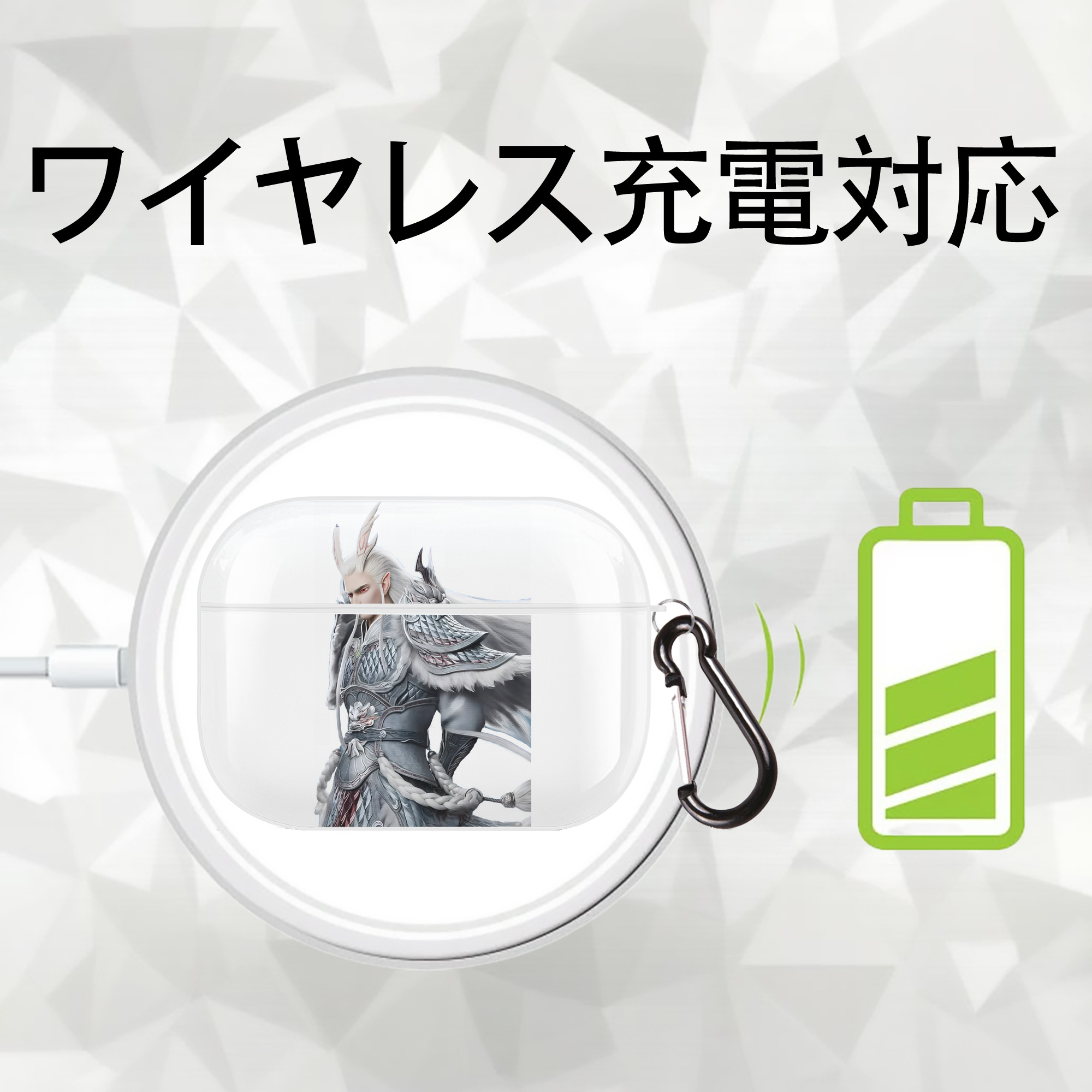 Ne Zha 2 ナタ 魔童の大暴れ 【AirPods Pro用】ハードシェル保護ケース 耐衝撃・防指紋・カラビナ付き商品仕様
