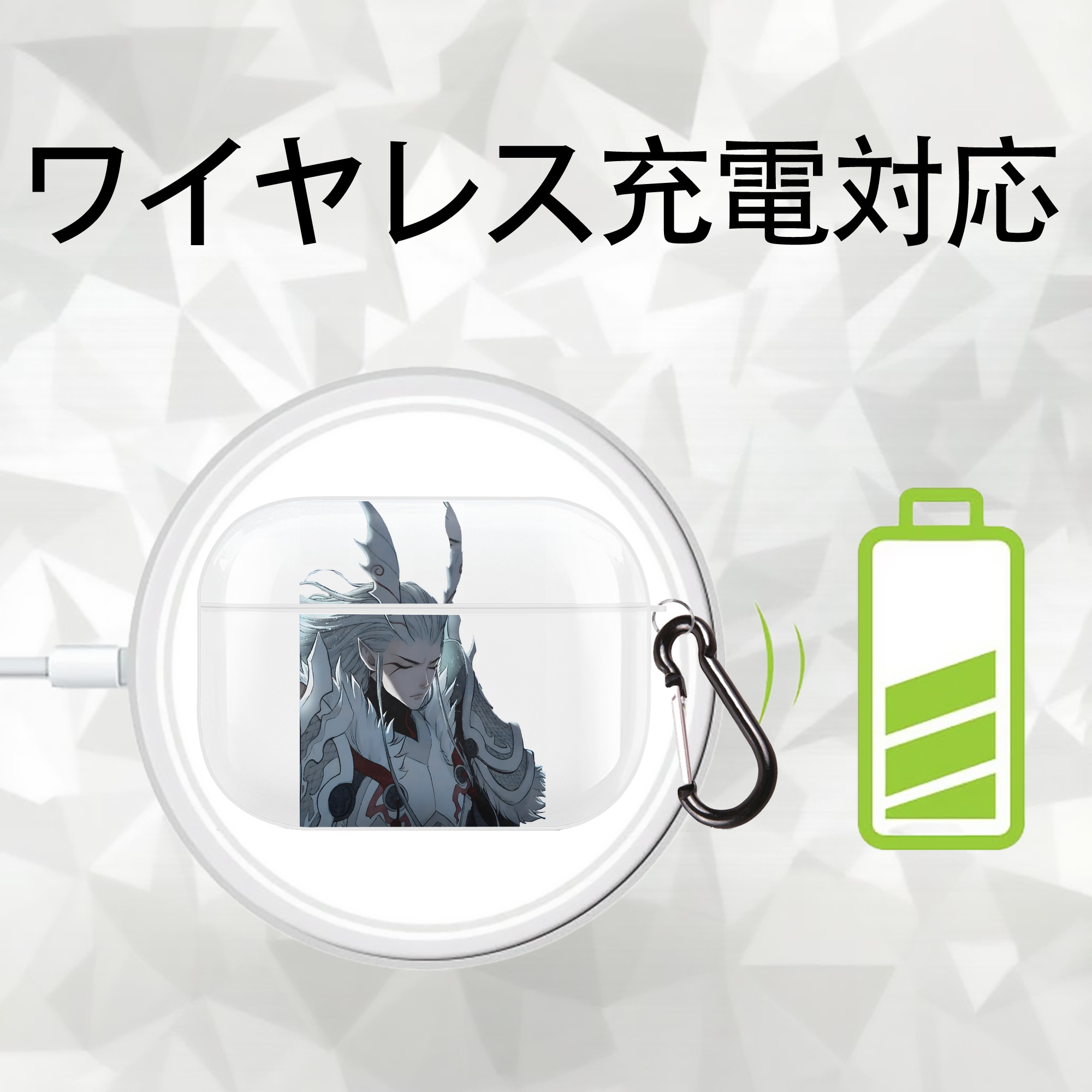 Ne Zha 2 ナタ 魔童の大暴れ 【AirPods Pro用】ハードシェル保護ケース 耐衝撃・防指紋・カラビナ付き商品仕様