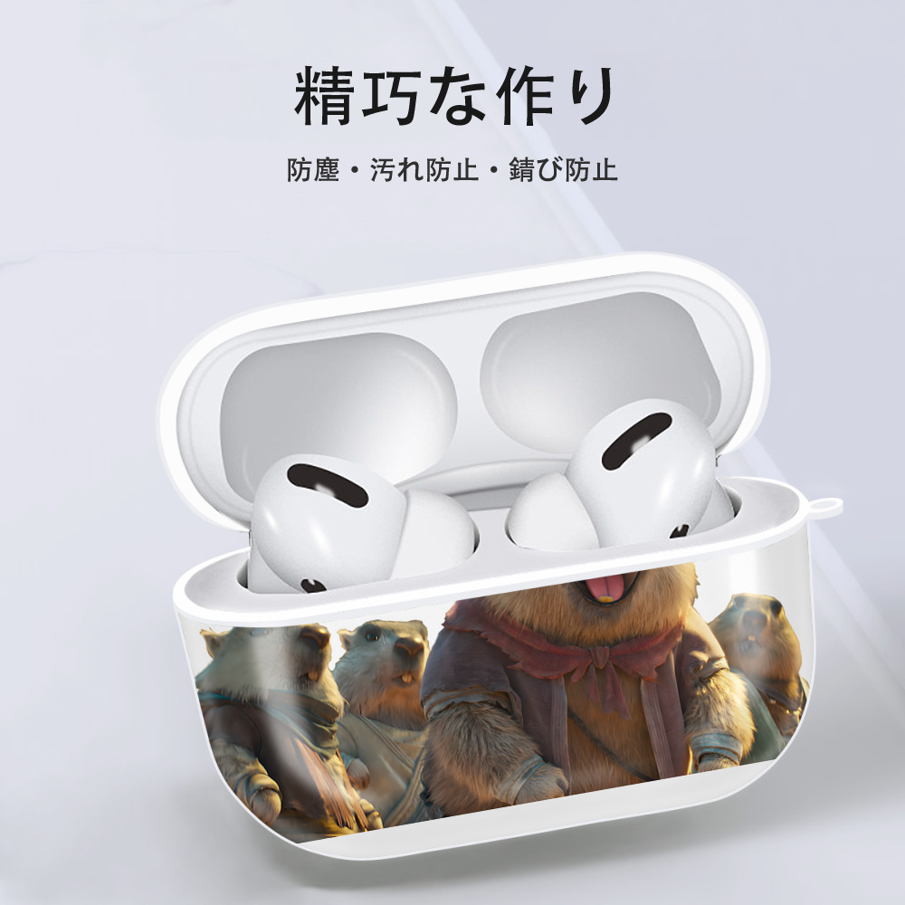 Ne Zha 2 ナタ 魔童の大暴れ 【AirPods Pro用】ハードシェル保護ケース 耐衝撃・防指紋・カラビナ付き商品仕様