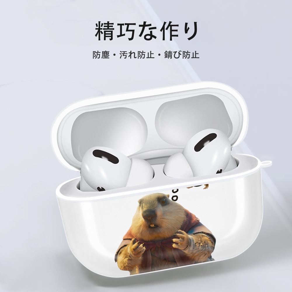 Ne Zha 2 ナタ 魔童の大暴れ 【AirPods Pro用】ハードシェル保護ケース 耐衝撃・防指紋・カラビナ付き商品仕様