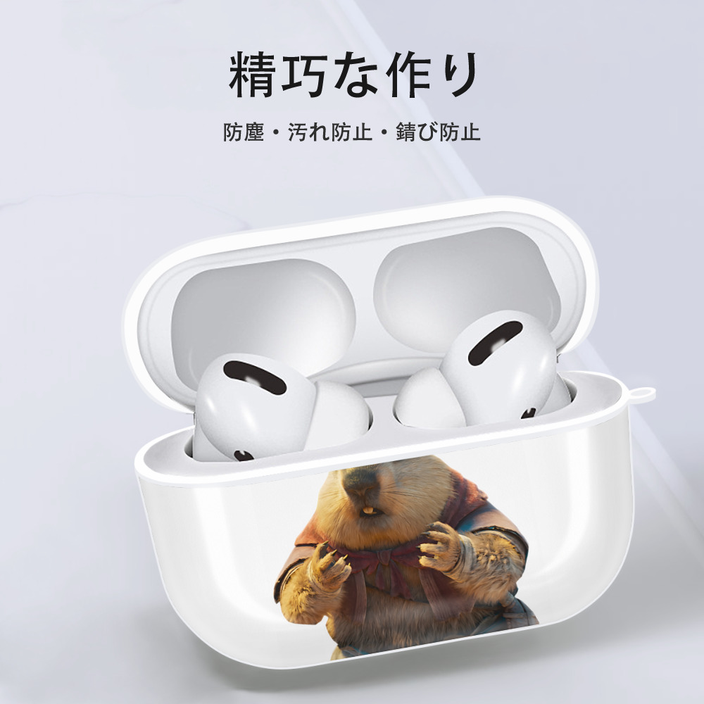 Ne Zha 2 ナタ 魔童の大暴れ 【AirPods Pro用】ハードシェル保護ケース 耐衝撃・防指紋・カラビナ付き商品仕様