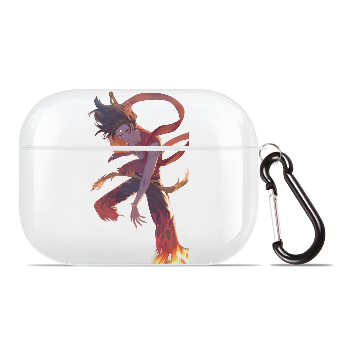 （画像用） Ne Zha 2 ナタ 魔童の大暴れ 【AirPods Pro用】ハードシェル保護ケース 耐衝撃・防指紋・カラビナ付き商品仕様