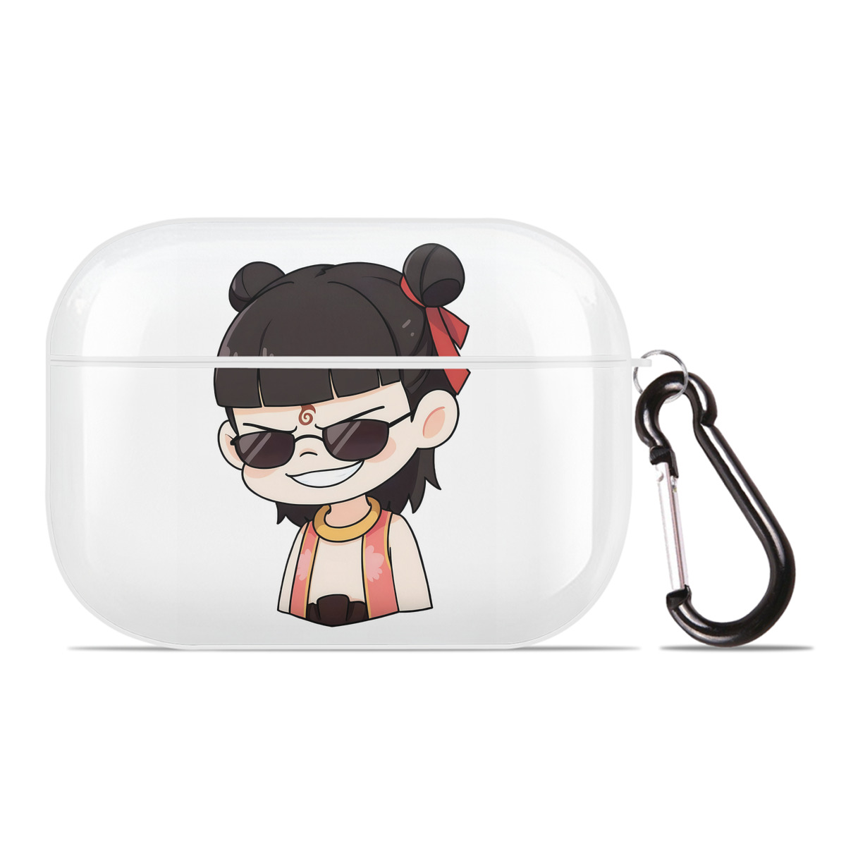 （画像用） Ne Zha 2 ナタ 魔童の大暴れ 【AirPods Pro用】ハードシェル保護ケース 耐衝撃・防指紋・カラビナ付き商品仕様