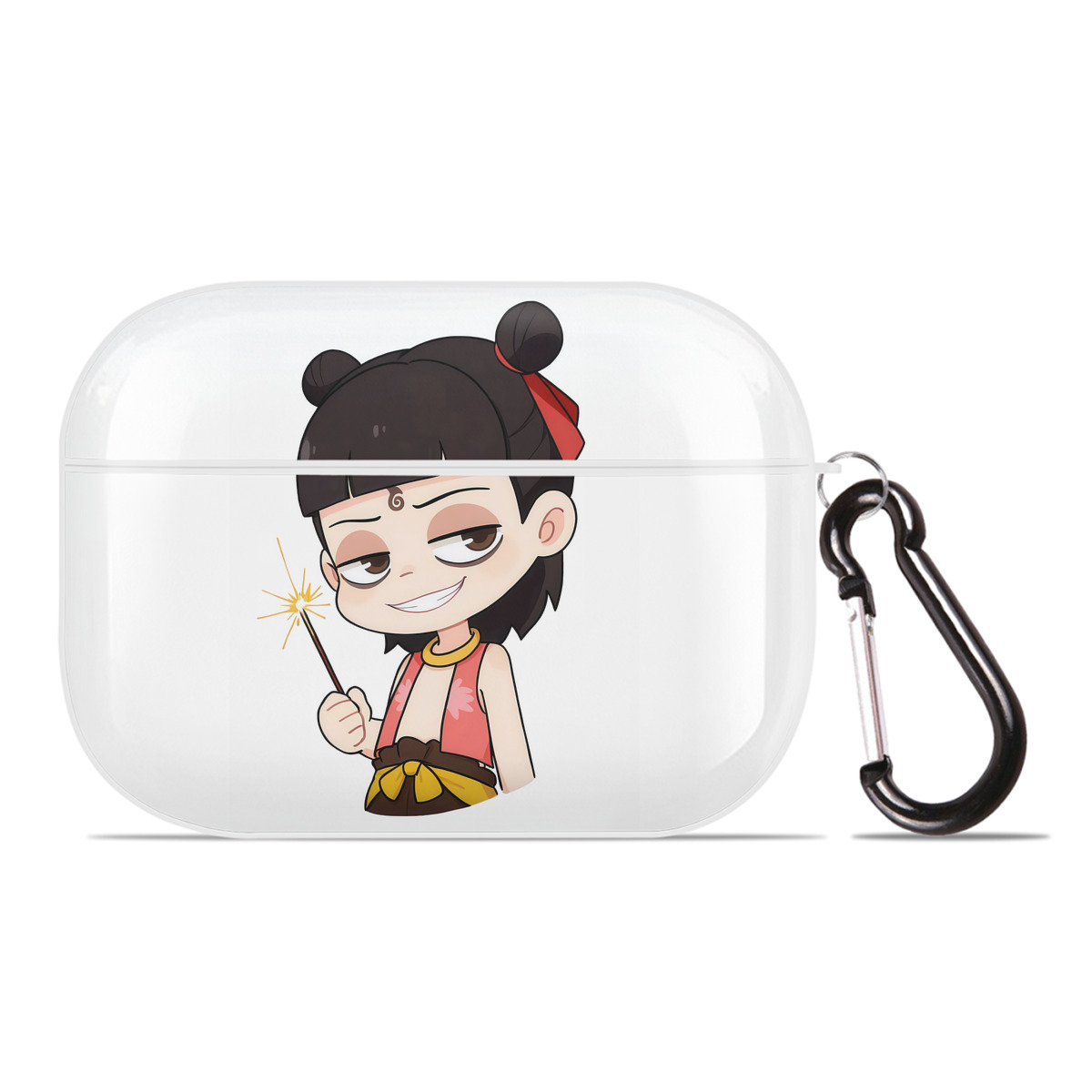 （画像用） Ne Zha 2 ナタ 魔童の大暴れ 【AirPods Pro用】ハードシェル保護ケース 耐衝撃・防指紋・カラビナ付き商品仕様