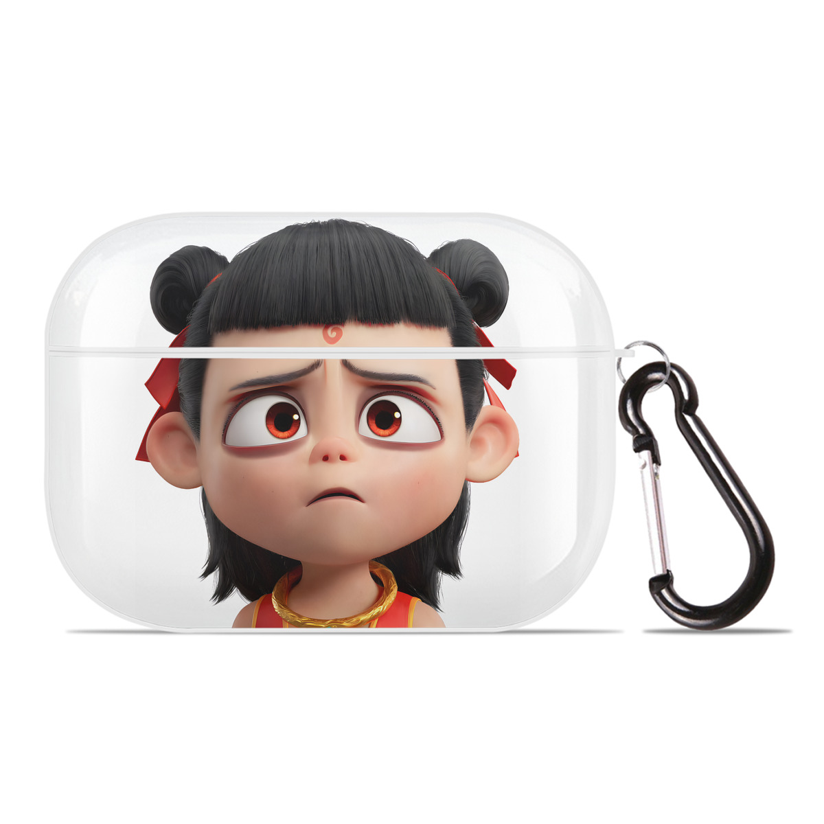 （画像用） Ne Zha 2 ナタ 魔童の大暴れ 【AirPods Pro用】ハードシェル保護ケース 耐衝撃・防指紋・カラビナ付き商品仕様
