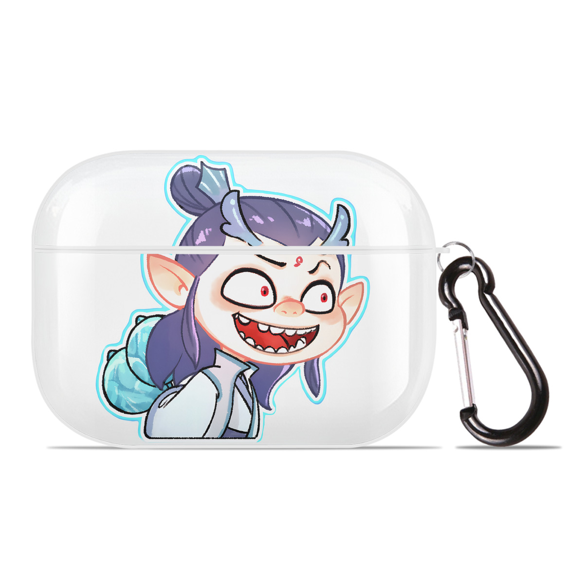（画像用） Ne Zha 2 ナタ 魔童の大暴れ 【AirPods Pro用】ハードシェル保護ケース 耐衝撃・防指紋・カラビナ付き商品仕様