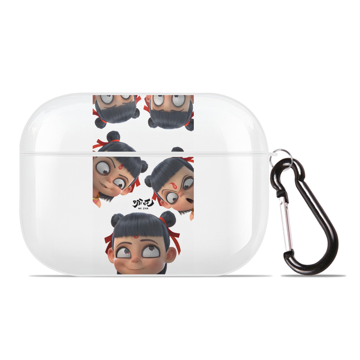 （画像用） Ne Zha 2 ナタ 魔童の大暴れ 【AirPods Pro用】ハードシェル保護ケース 耐衝撃・防指紋・カラビナ付き商品仕様