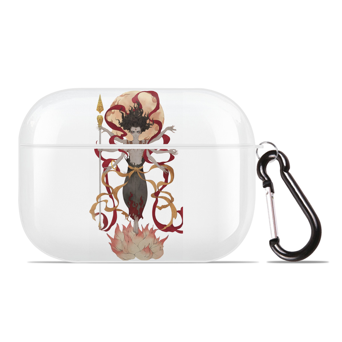 （画像用） Ne Zha 2 ナタ 魔童の大暴れ 【AirPods Pro用】ハードシェル保護ケース 耐衝撃・防指紋・カラビナ付き商品仕様