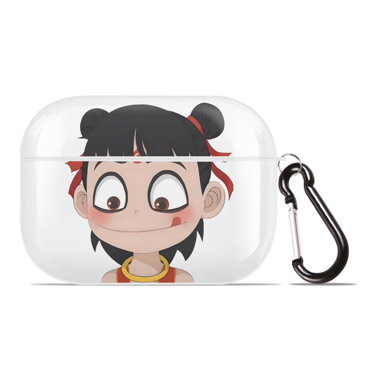 （画像用） Ne Zha 2 ナタ 魔童の大暴れ 【AirPods Pro用】ハードシェル保護ケース 耐衝撃・防指紋・カラビナ付き商品仕様