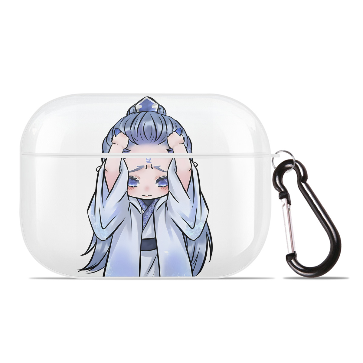 （画像用） Ne Zha 2 ナタ 魔童の大暴れ 【AirPods Pro用】ハードシェル保護ケース 耐衝撃・防指紋・カラビナ付き商品仕様