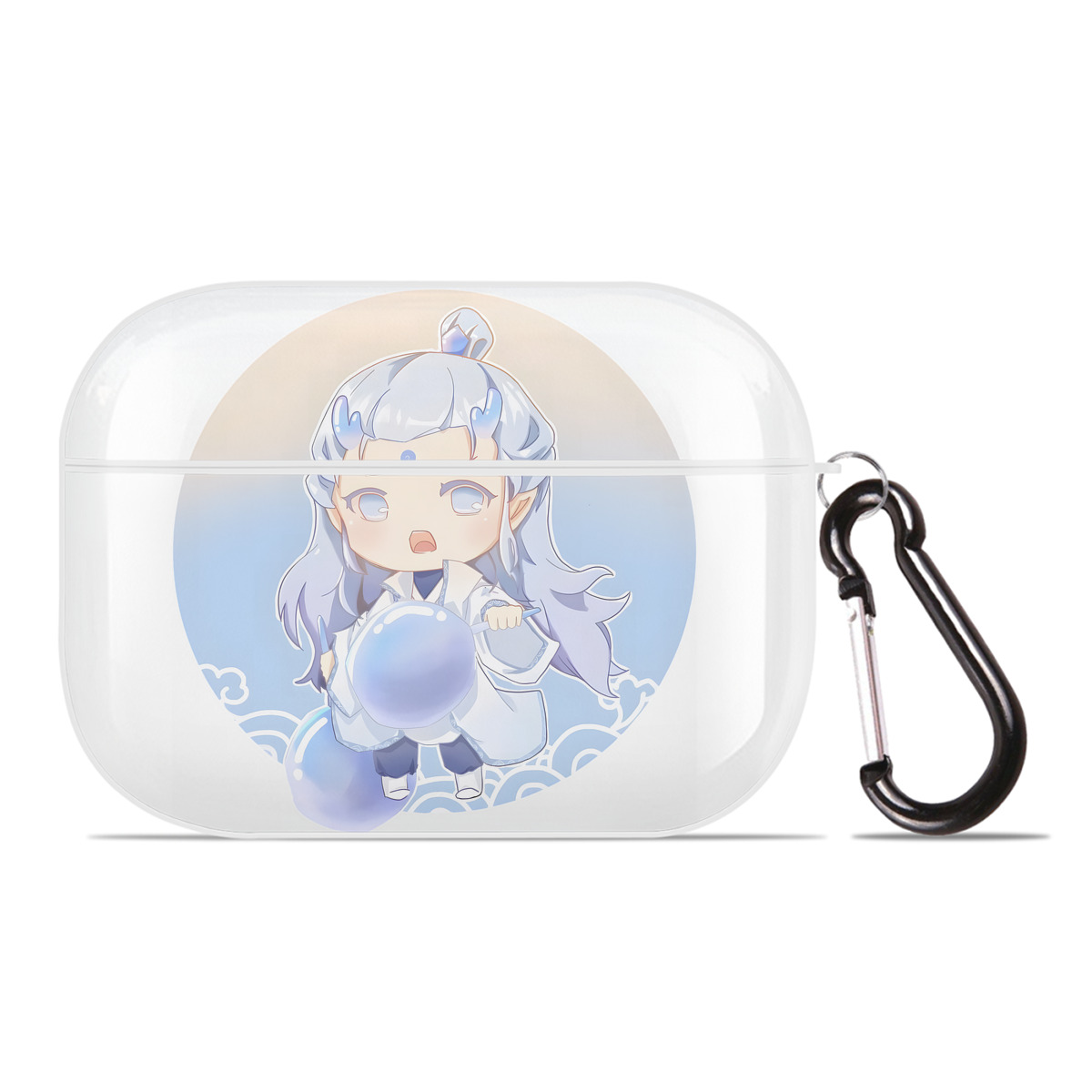 （画像用） Ne Zha 2 ナタ 魔童の大暴れ 【AirPods Pro用】ハードシェル保護ケース 耐衝撃・防指紋・カラビナ付き商品仕様