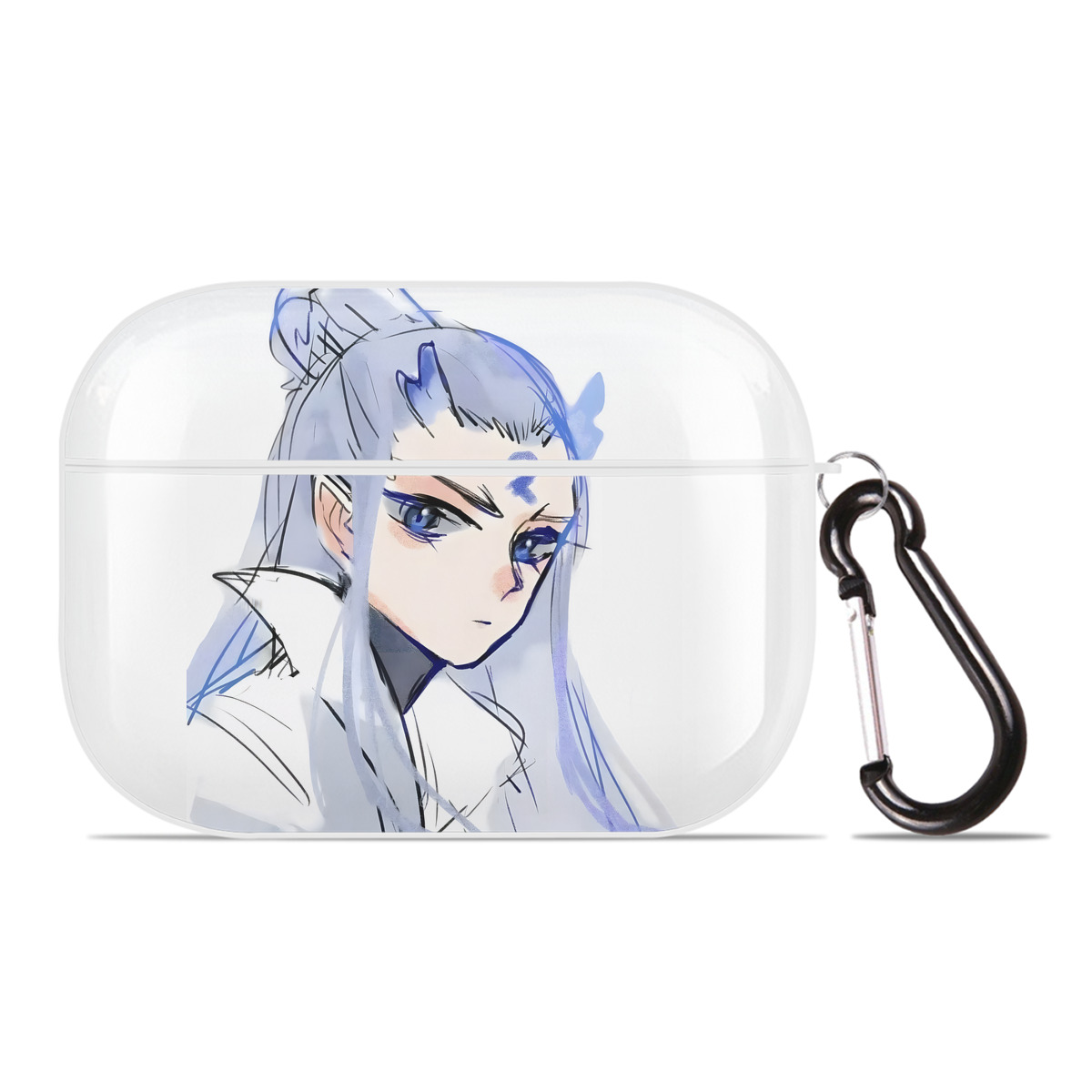 （画像用） Ne Zha 2 ナタ 魔童の大暴れ 【AirPods Pro用】ハードシェル保護ケース 耐衝撃・防指紋・カラビナ付き商品仕様