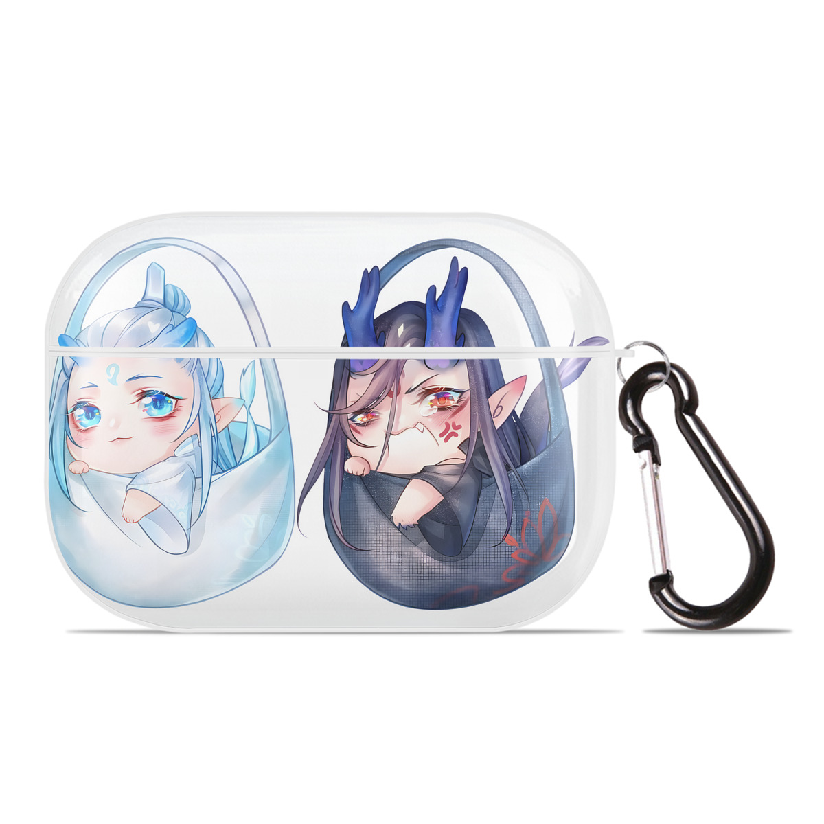 （画像用） Ne Zha 2 ナタ 魔童の大暴れ 【AirPods Pro用】ハードシェル保護ケース 耐衝撃・防指紋・カラビナ付き商品仕様