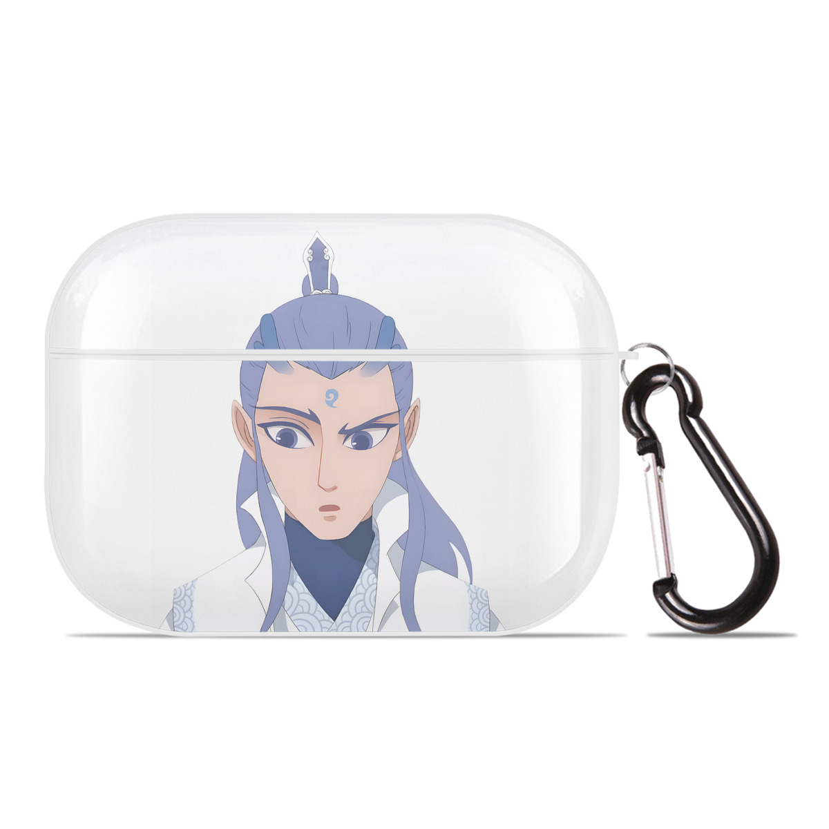 （画像用） Ne Zha 2 ナタ 魔童の大暴れ 【AirPods Pro用】ハードシェル保護ケース 耐衝撃・防指紋・カラビナ付き商品仕様