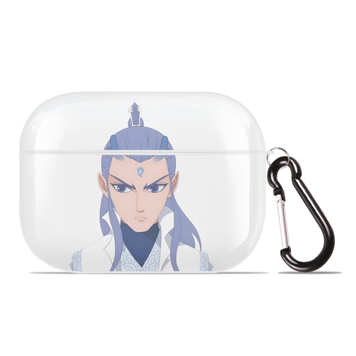 （画像用） Ne Zha 2 ナタ 魔童の大暴れ 【AirPods Pro用】ハードシェル保護ケース 耐衝撃・防指紋・カラビナ付き商品仕様