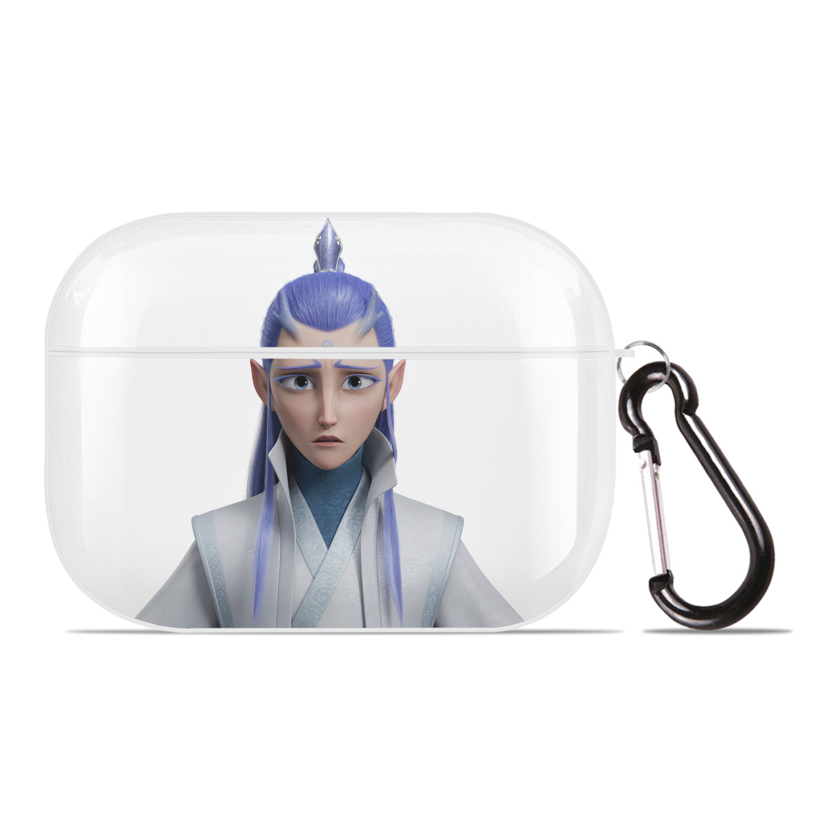 （画像用） Ne Zha 2 ナタ 魔童の大暴れ 【AirPods Pro用】ハードシェル保護ケース 耐衝撃・防指紋・カラビナ付き商品仕様