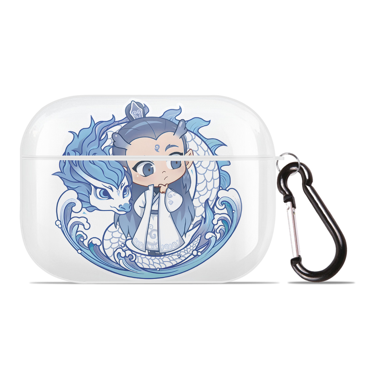 （画像用） Ne Zha 2 ナタ 魔童の大暴れ 【AirPods Pro用】ハードシェル保護ケース 耐衝撃・防指紋・カラビナ付き商品仕様