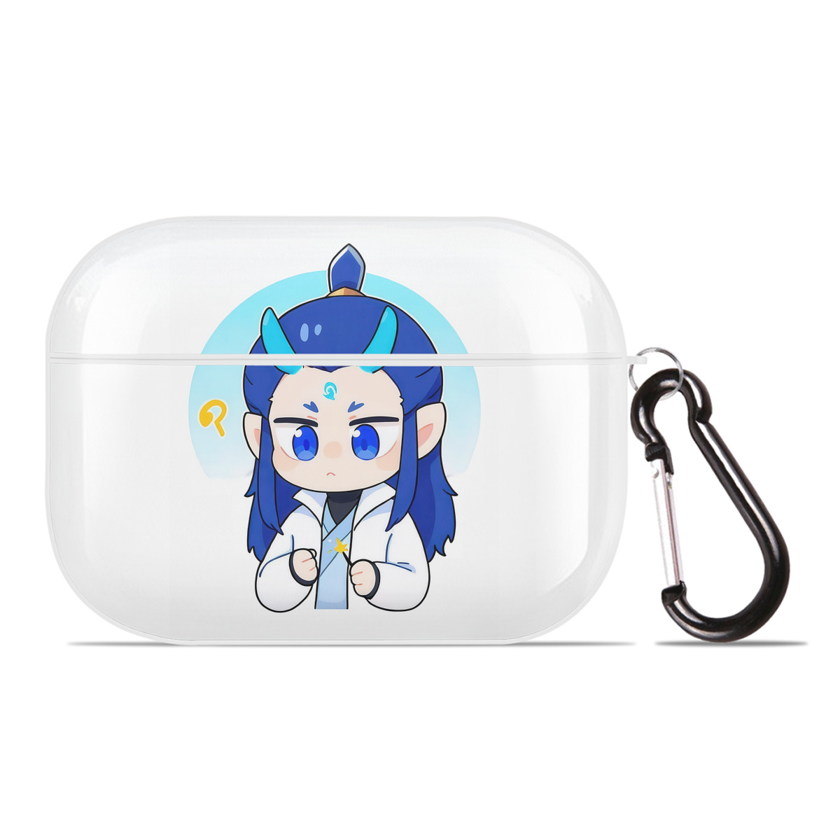 （画像用） Ne Zha 2 ナタ 魔童の大暴れ 【AirPods Pro用】ハードシェル保護ケース 耐衝撃・防指紋・カラビナ付き商品仕様