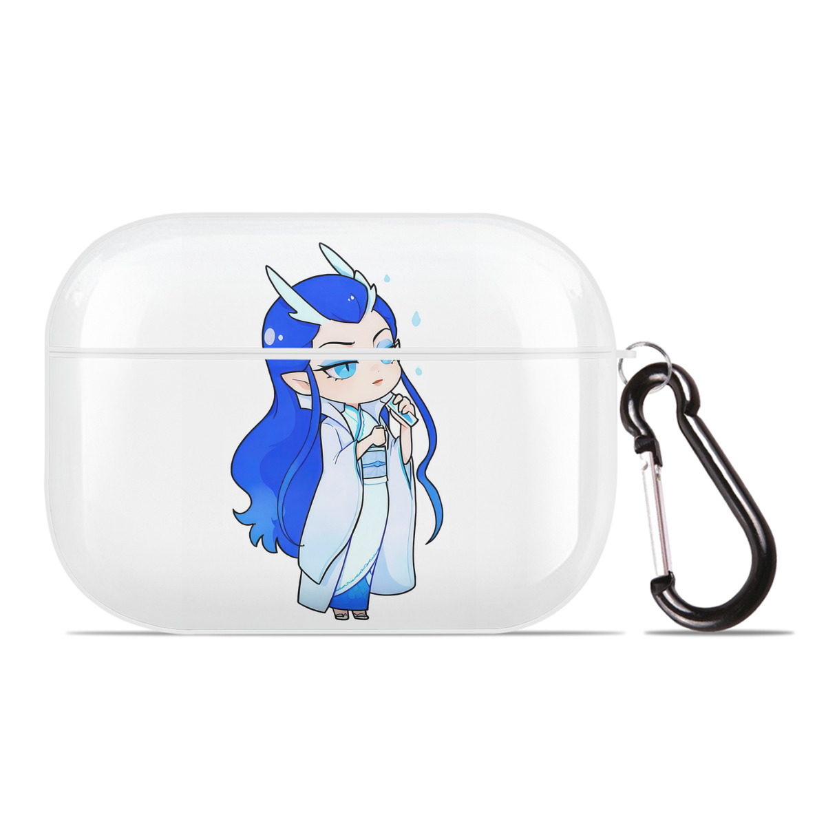 （画像用） Ne Zha 2 ナタ 魔童の大暴れ 【AirPods Pro用】ハードシェル保護ケース 耐衝撃・防指紋・カラビナ付き商品仕様
