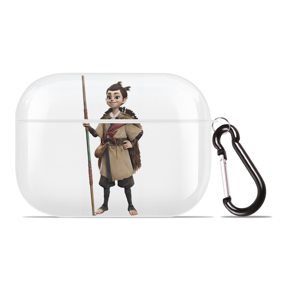 （画像用） Ne Zha 2 ナタ 魔童の大暴れ 【AirPods Pro用】ハードシェル保護ケース 耐衝撃・防指紋・カラビナ付き商品仕様